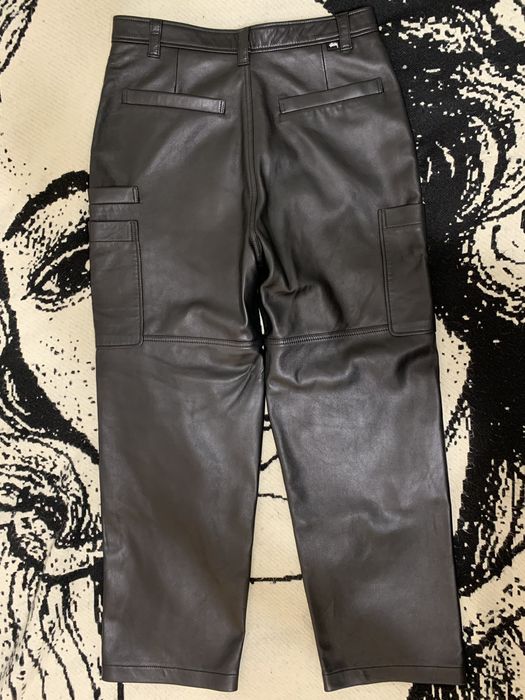 Stussy STUSSY LEATHER TRANSIT PANT | Grailed