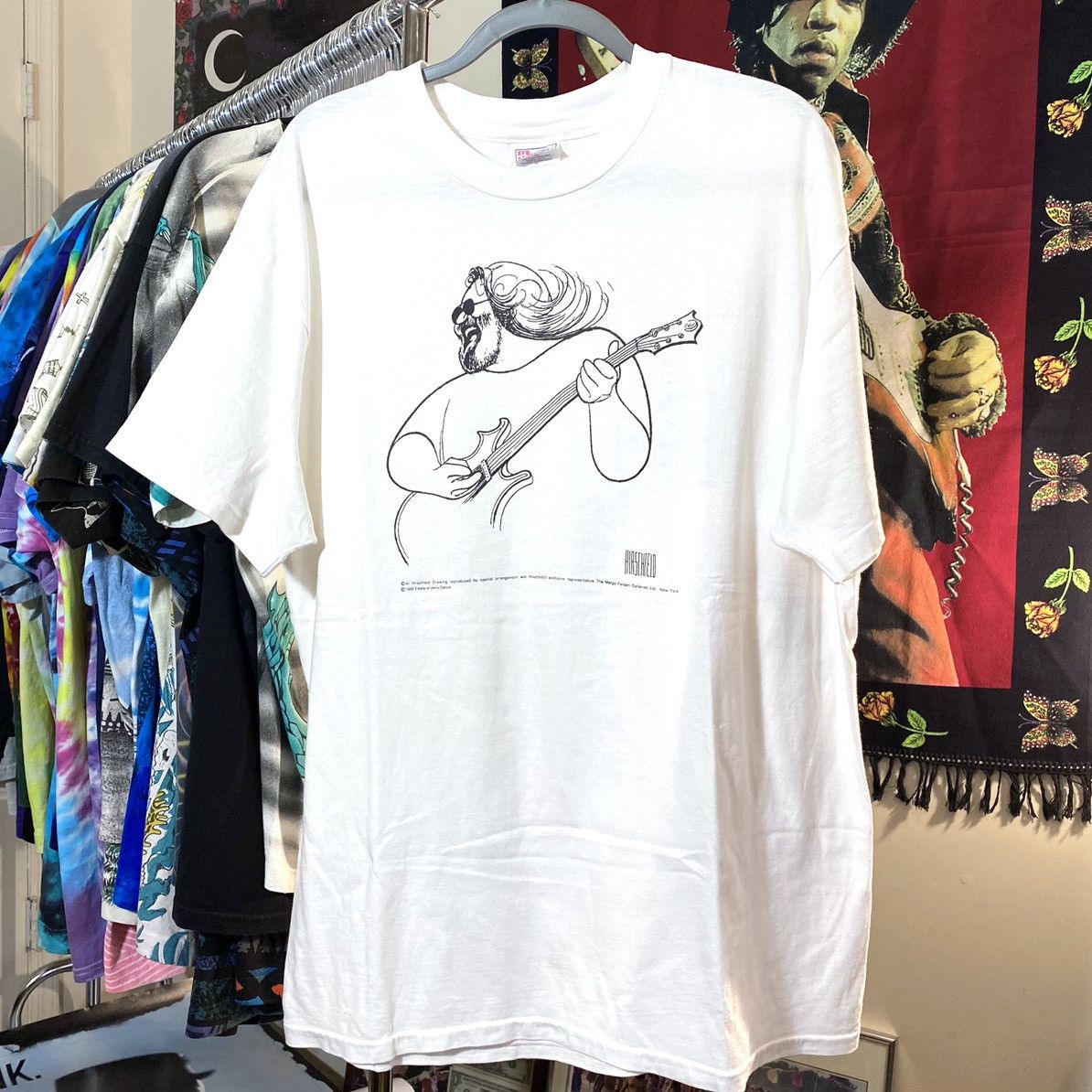 Jerry Garcia Sketch Cat Tan T Shirt main image 0