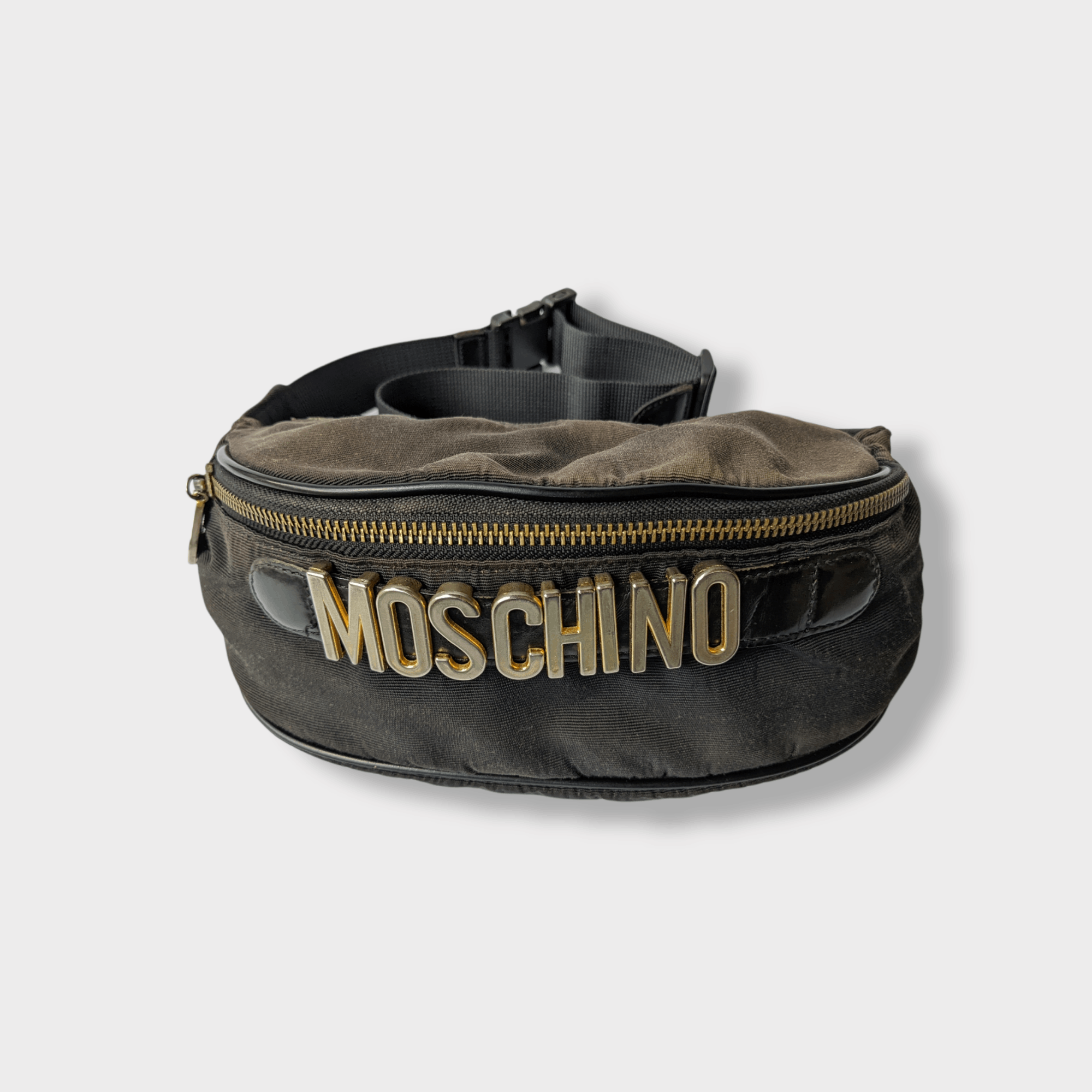 Moschino Authentic vintage MOSCHINO Waist bag redwall golden letter Size ONE SIZE - 1 Thumbnail