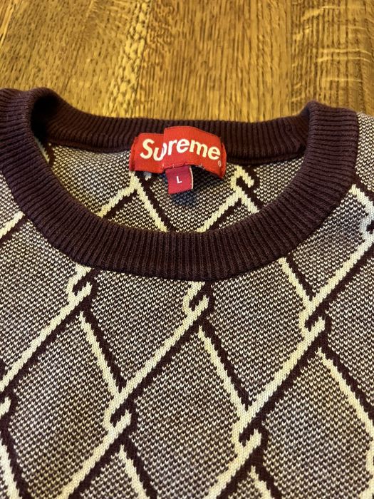 Supreme chain outlet link sweater