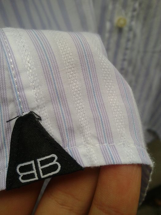 Balenciaga cotton striped shirt Size US L / EU 52-54 / 3 - 3 Preview