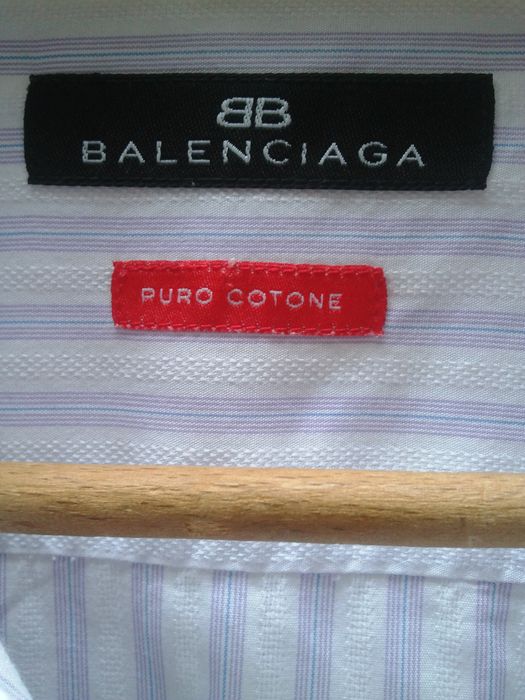 Balenciaga cotton striped shirt Size US L / EU 52-54 / 3 - 2 Preview