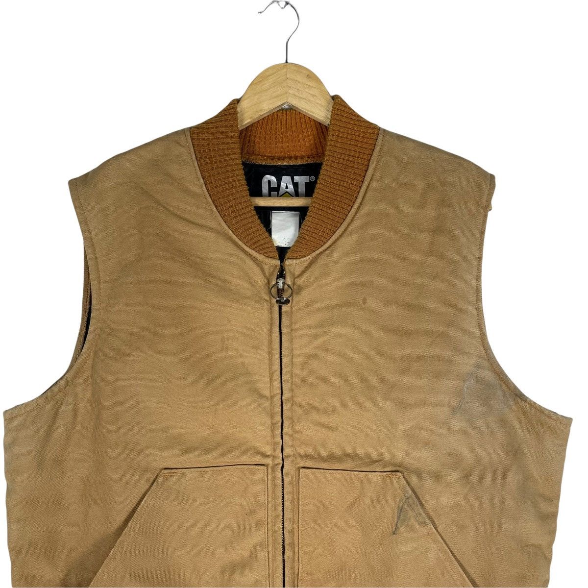 Caterpillar 🔥CATERPILLAR Duck Canvas Vest Jacket Size US L / EU 52-54 / 3 - 2 Thumbnail