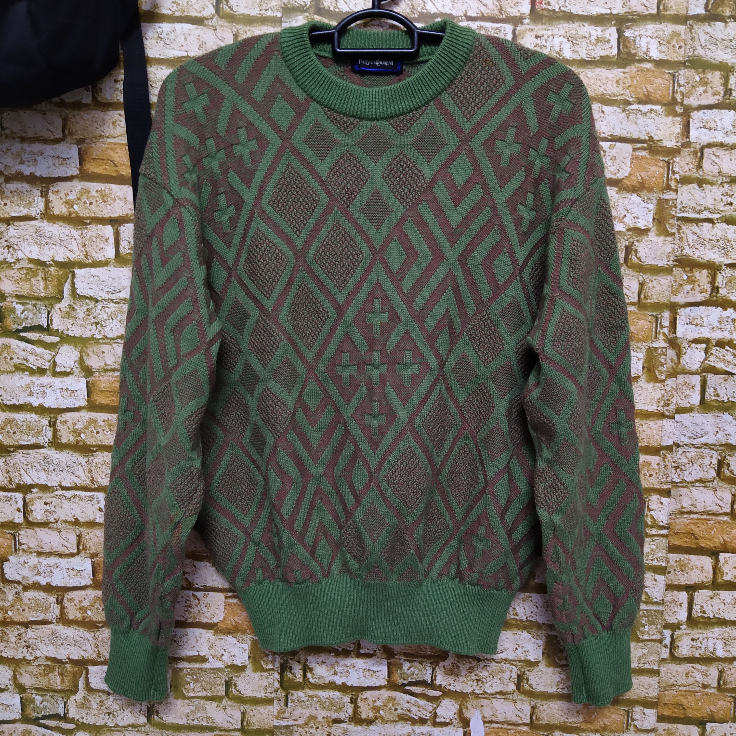 Vintage × Yves Saint Laurent 90s YVES SAINT LAURENT YSL KNITWEAR (D526) Size US M / EU 48-50 / 2 - 1 Thumbnail