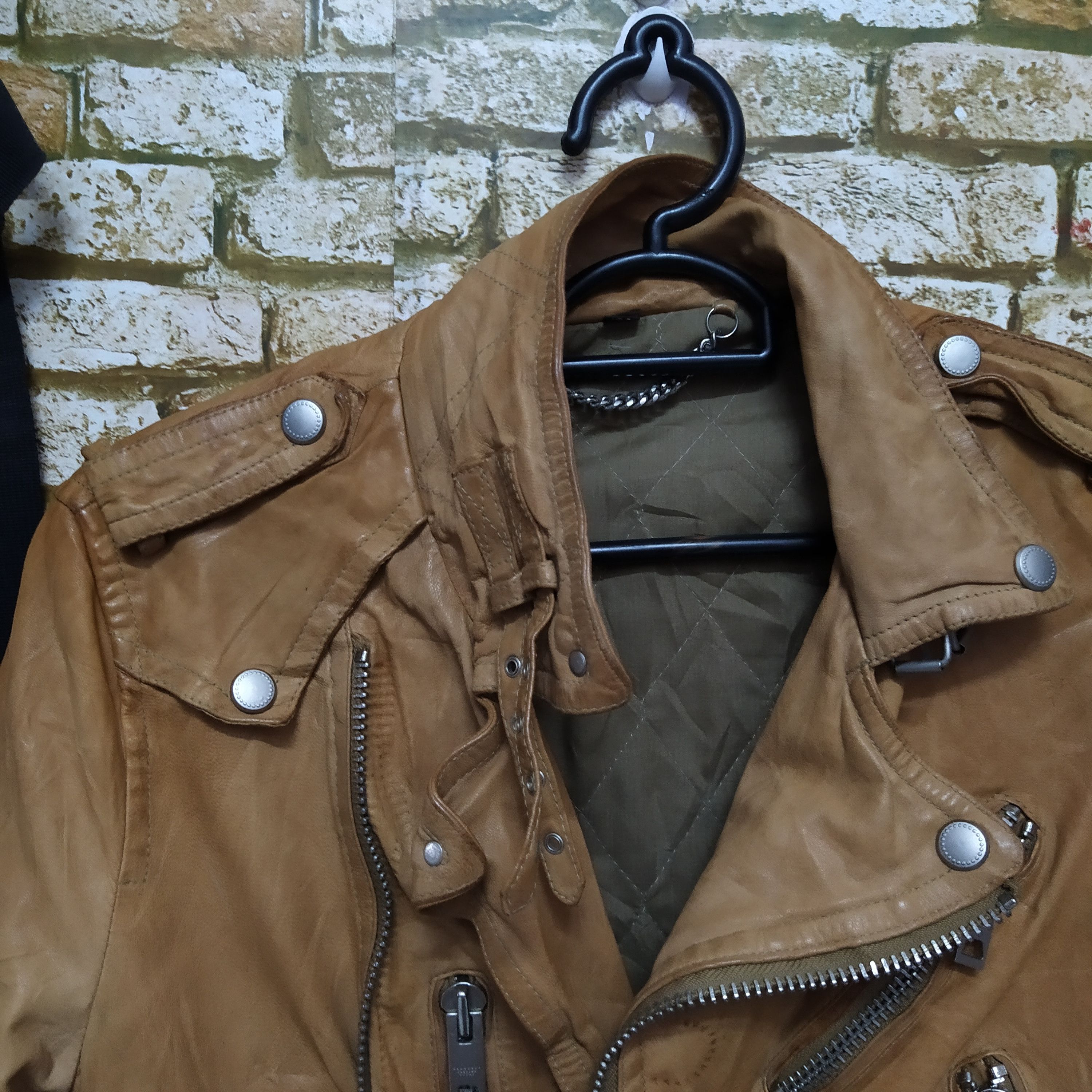 Seditionaries DESIGNER LEATHER ZIPPER PUNK SEDITIONARIES JACKET (D530) Size US S / EU 44-46 / 1 - 6 Thumbnail