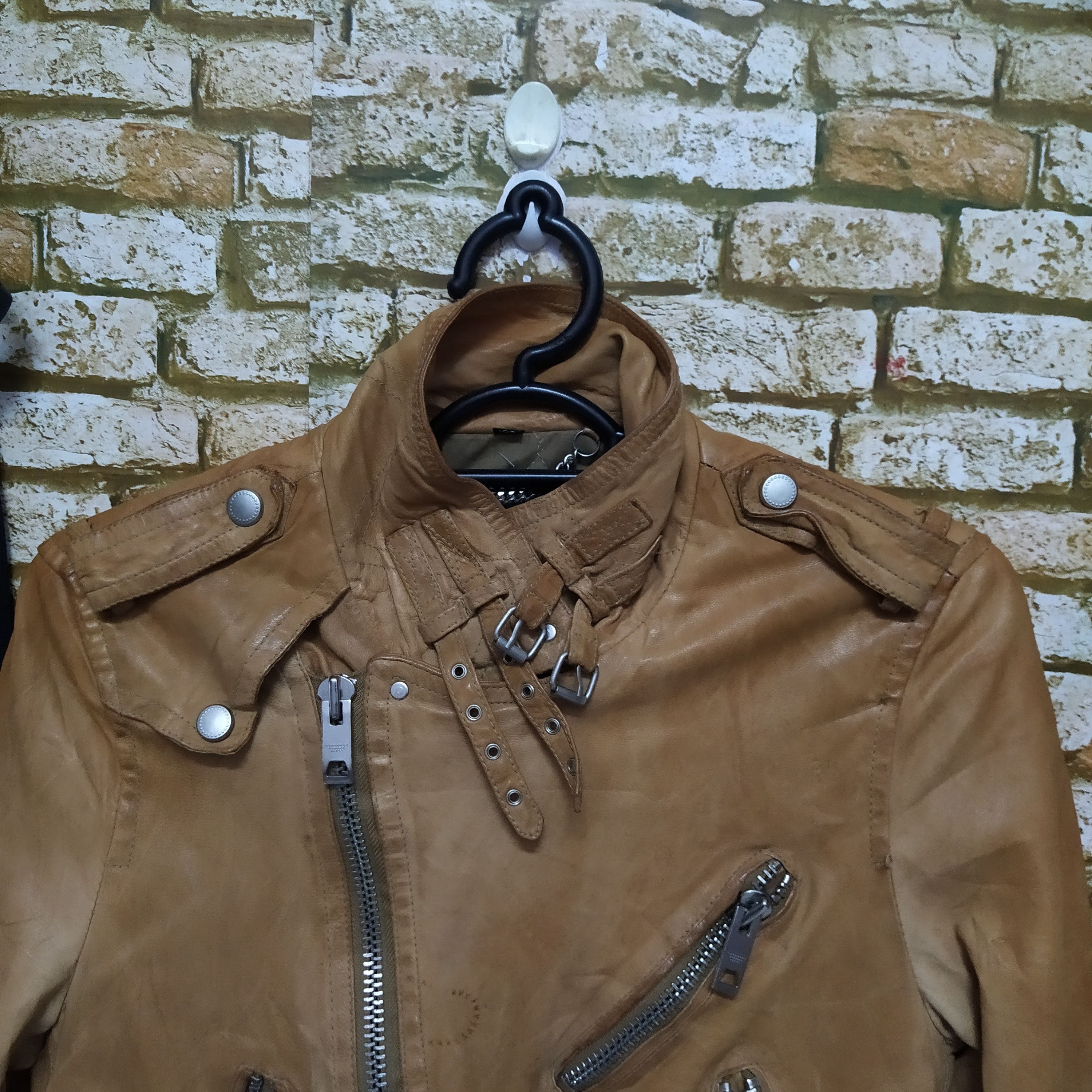 Seditionaries DESIGNER LEATHER ZIPPER PUNK SEDITIONARIES JACKET (D530) Size US S / EU 44-46 / 1 - 10 Thumbnail