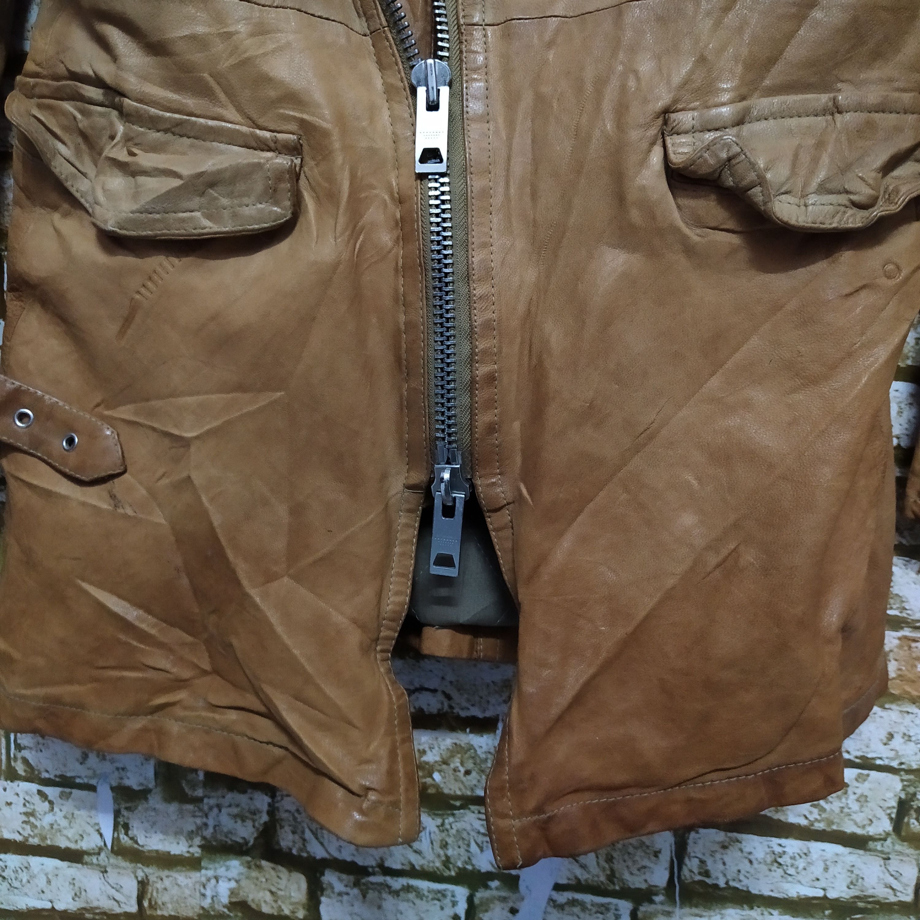 Seditionaries DESIGNER LEATHER ZIPPER PUNK SEDITIONARIES JACKET (D530) Size US S / EU 44-46 / 1 - 4 Thumbnail