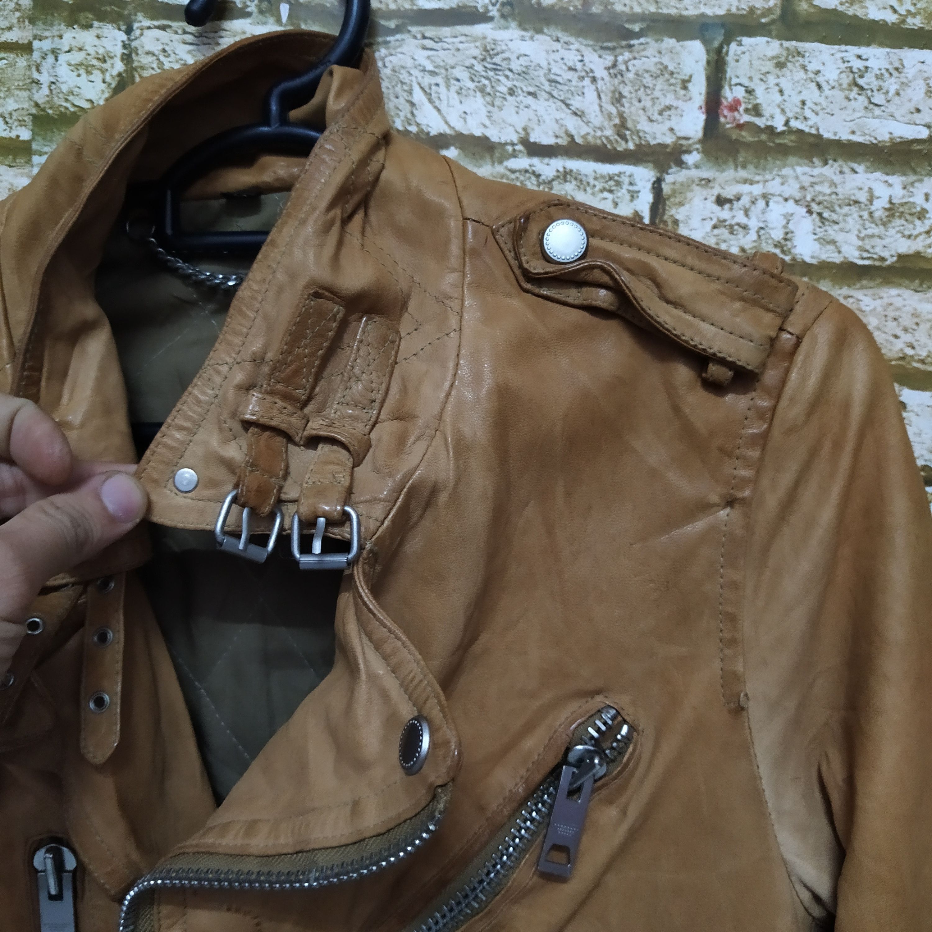 Seditionaries DESIGNER LEATHER ZIPPER PUNK SEDITIONARIES JACKET (D530) Size US S / EU 44-46 / 1 - 8 Thumbnail