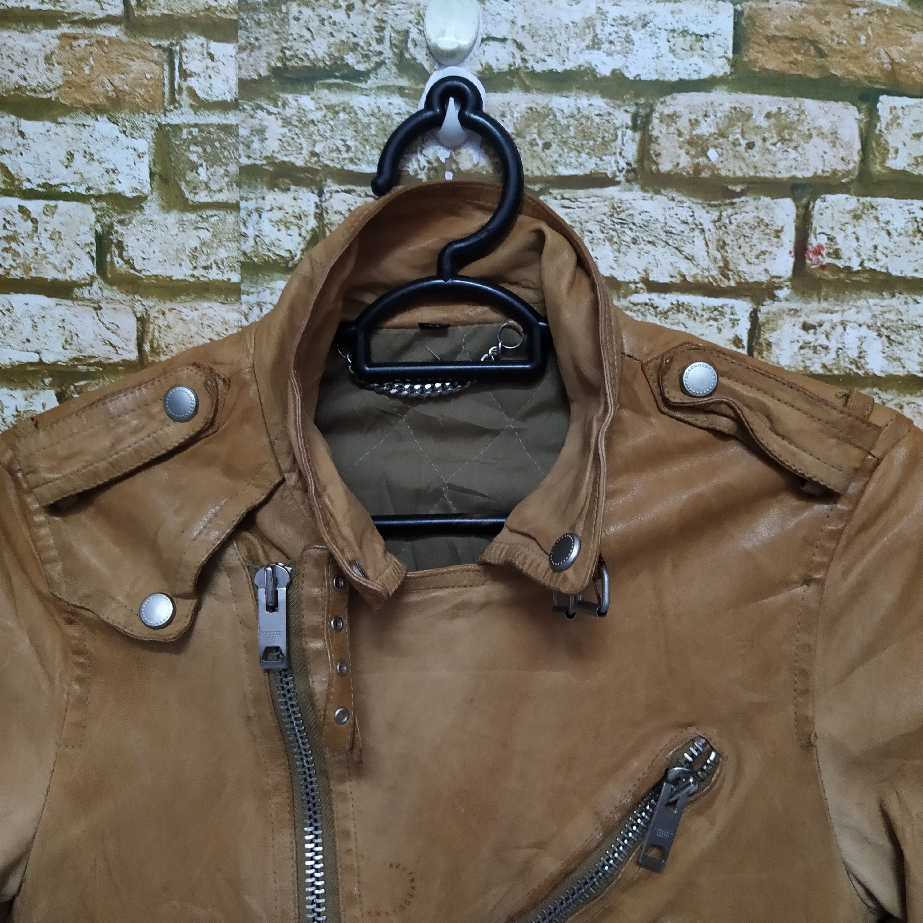 Seditionaries DESIGNER LEATHER ZIPPER PUNK SEDITIONARIES JACKET (D530) Size US S / EU 44-46 / 1 - 11 Thumbnail