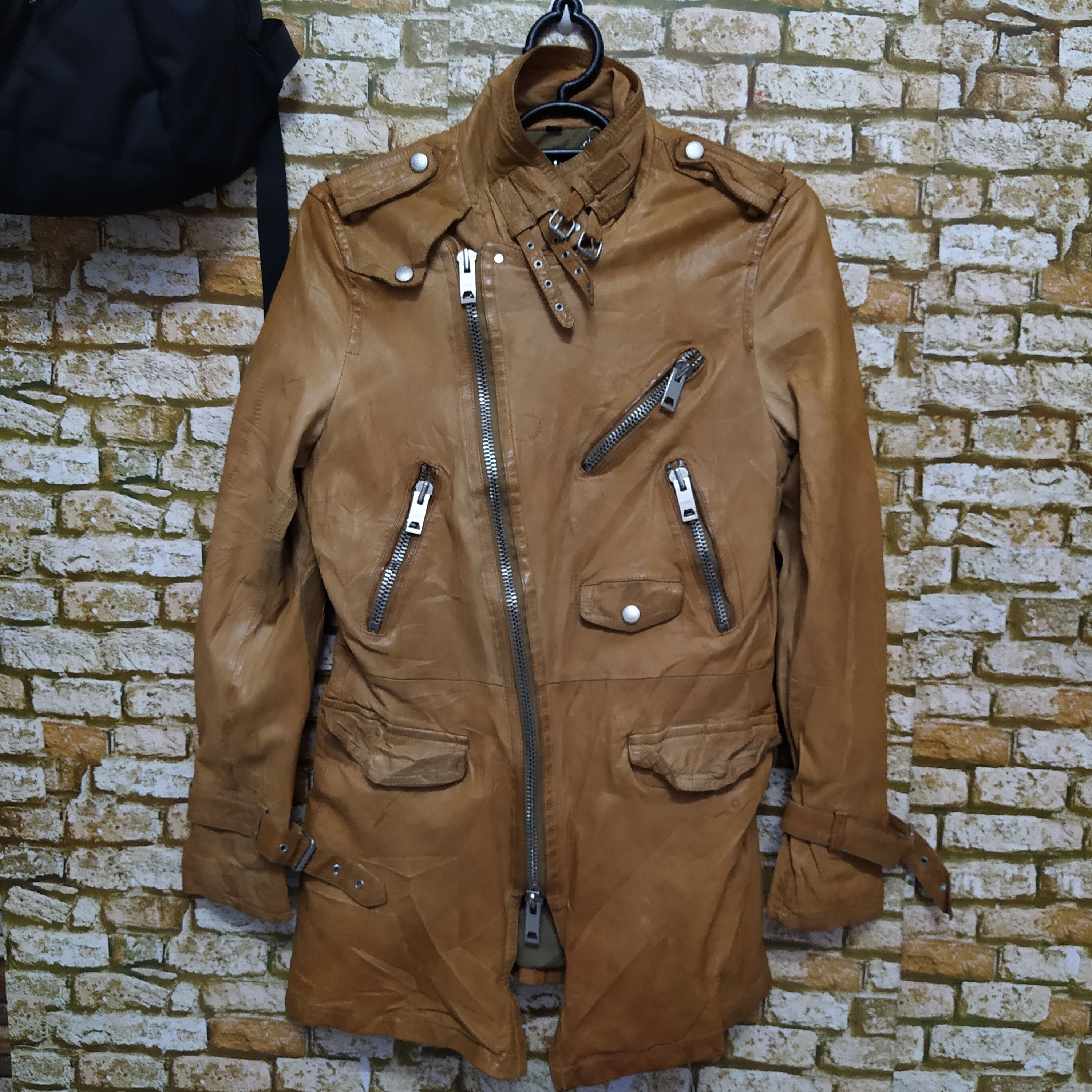 Seditionaries DESIGNER LEATHER ZIPPER PUNK SEDITIONARIES JACKET (D530) Size US S / EU 44-46 / 1 - 9 Thumbnail