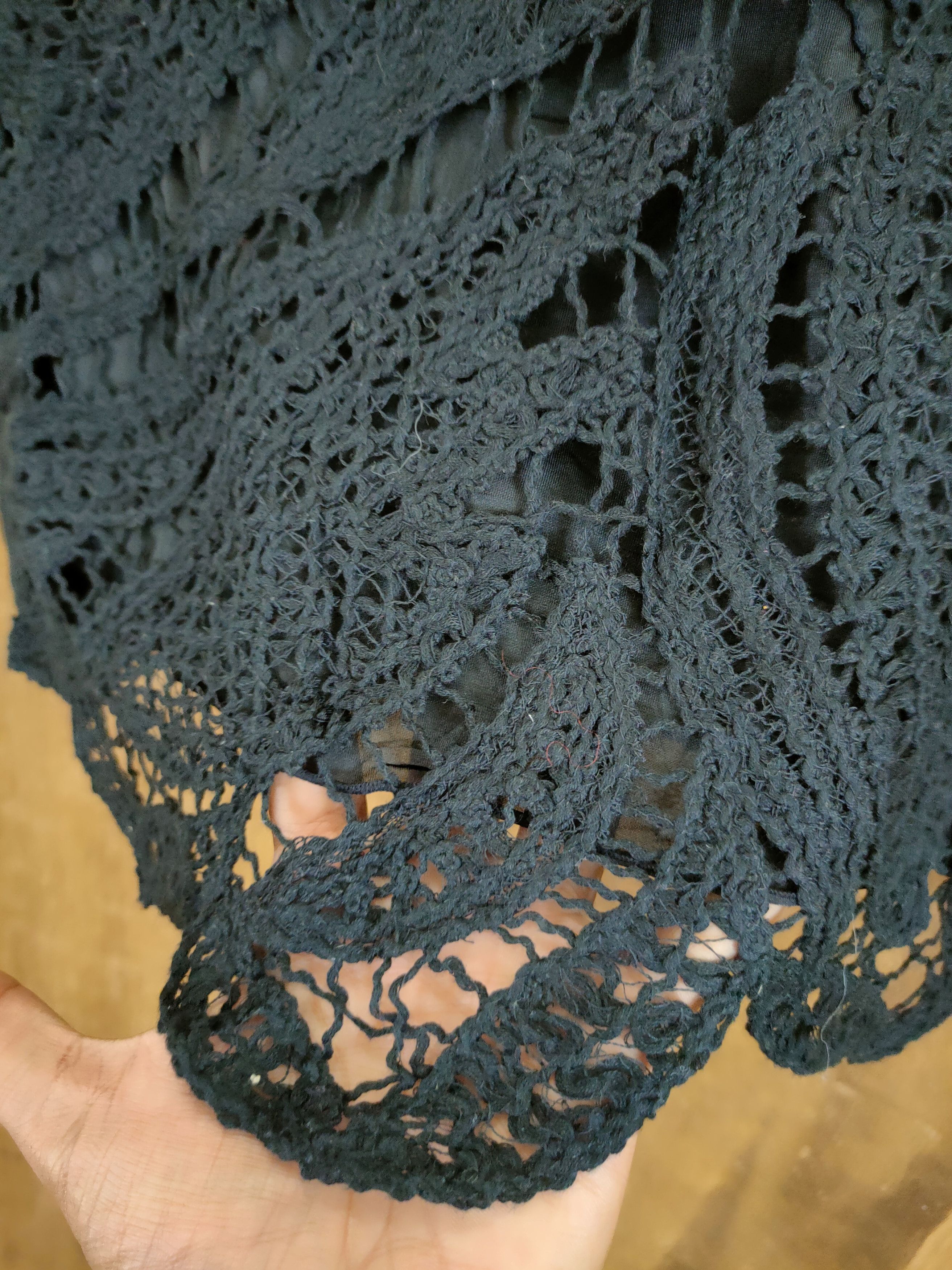 Homespun Knitwear D Sugita Bis knitwear meshnet japan vintage black #46-939 Size S / US 4 / IT 40 - 5 Thumbnail