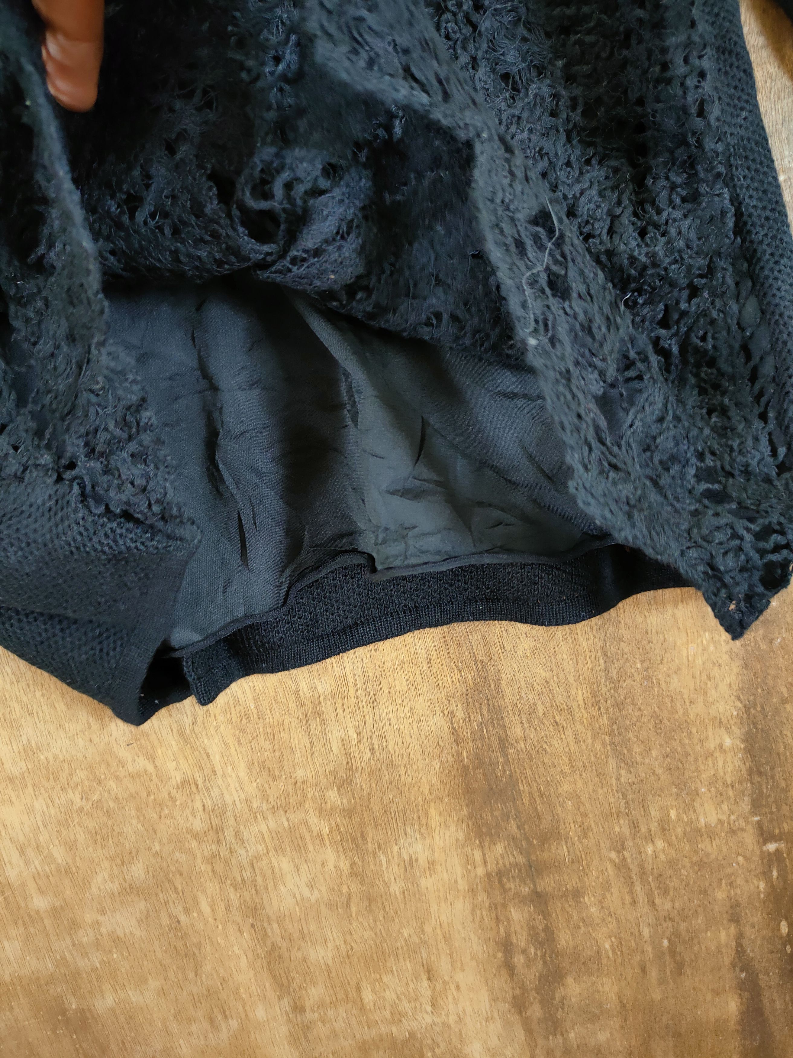 Homespun Knitwear D Sugita Bis knitwear meshnet japan vintage black #46-939 Size S / US 4 / IT 40 - 6 Thumbnail
