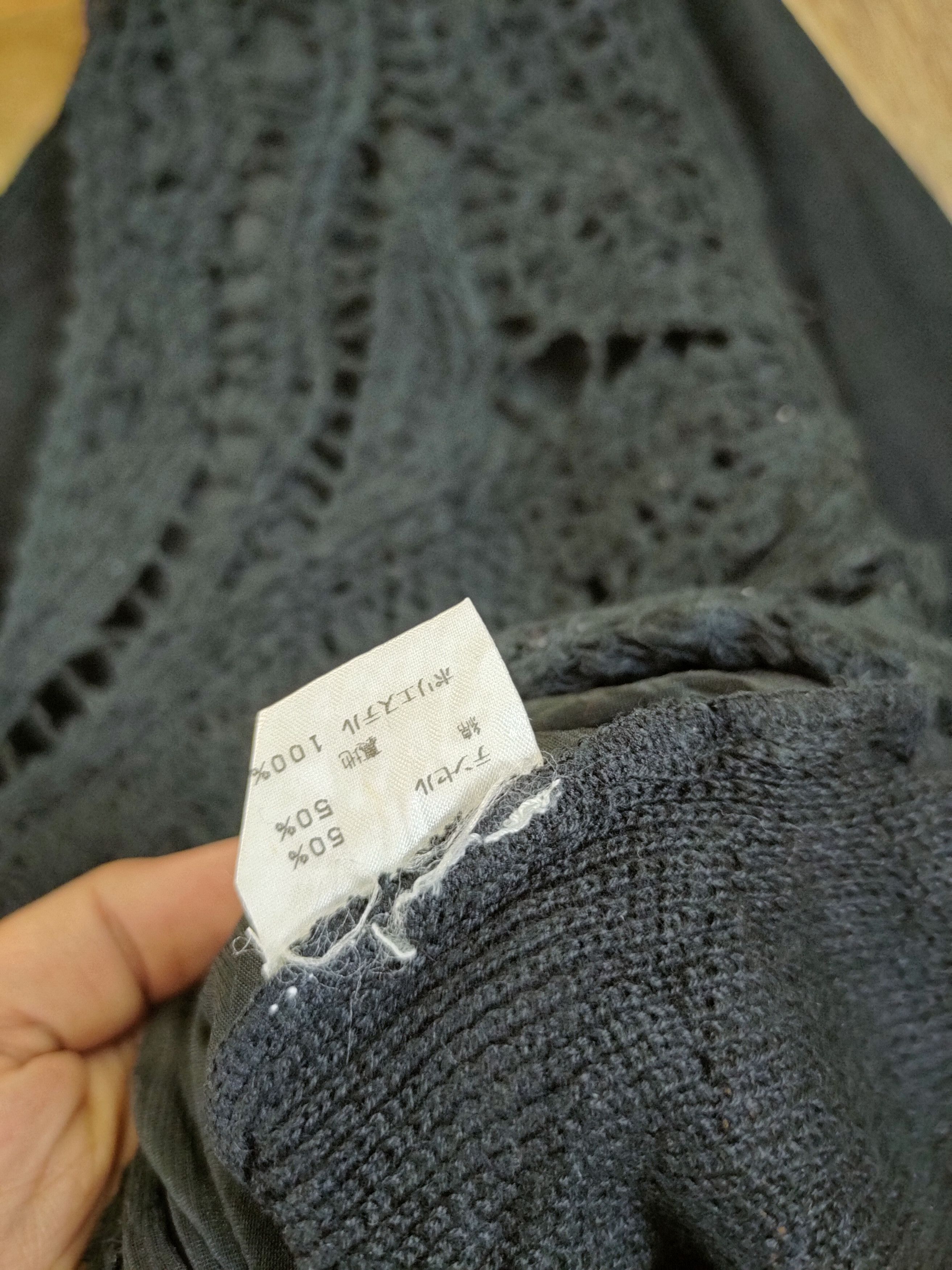 Homespun Knitwear D Sugita Bis knitwear meshnet japan vintage black #46-939 Size S / US 4 / IT 40 - 7 Thumbnail