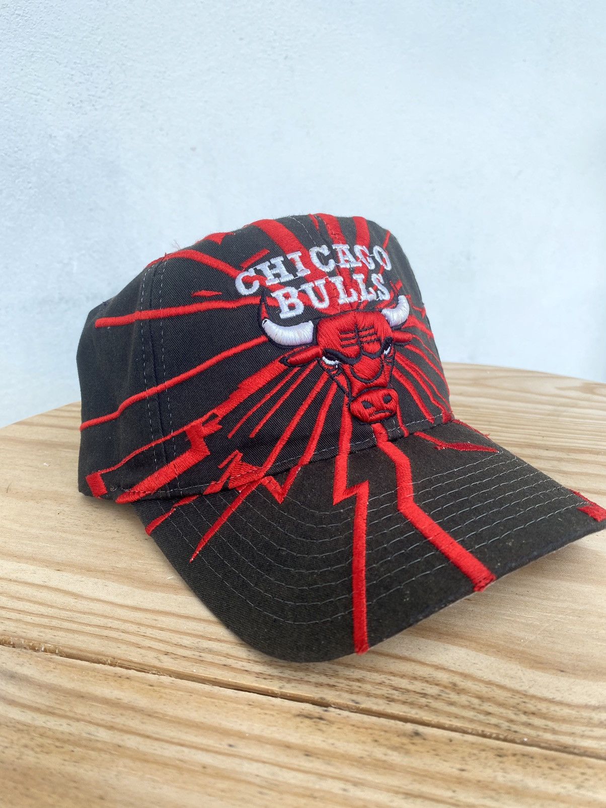 Vintage Vtg Starter Chicago Bulls Collision SnapBack hat Grailed