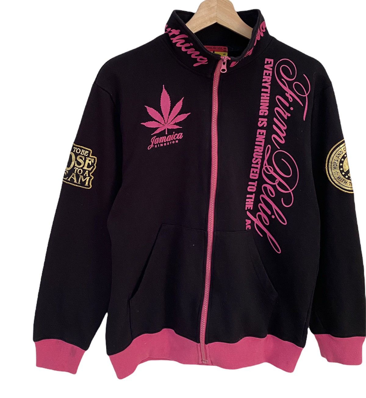 Japanese Brand 🍁JAMAICA SOUL KINGSTON PEACE SWEATER JACKET Size US S / EU 44-46 / 1 - 6 Thumbnail