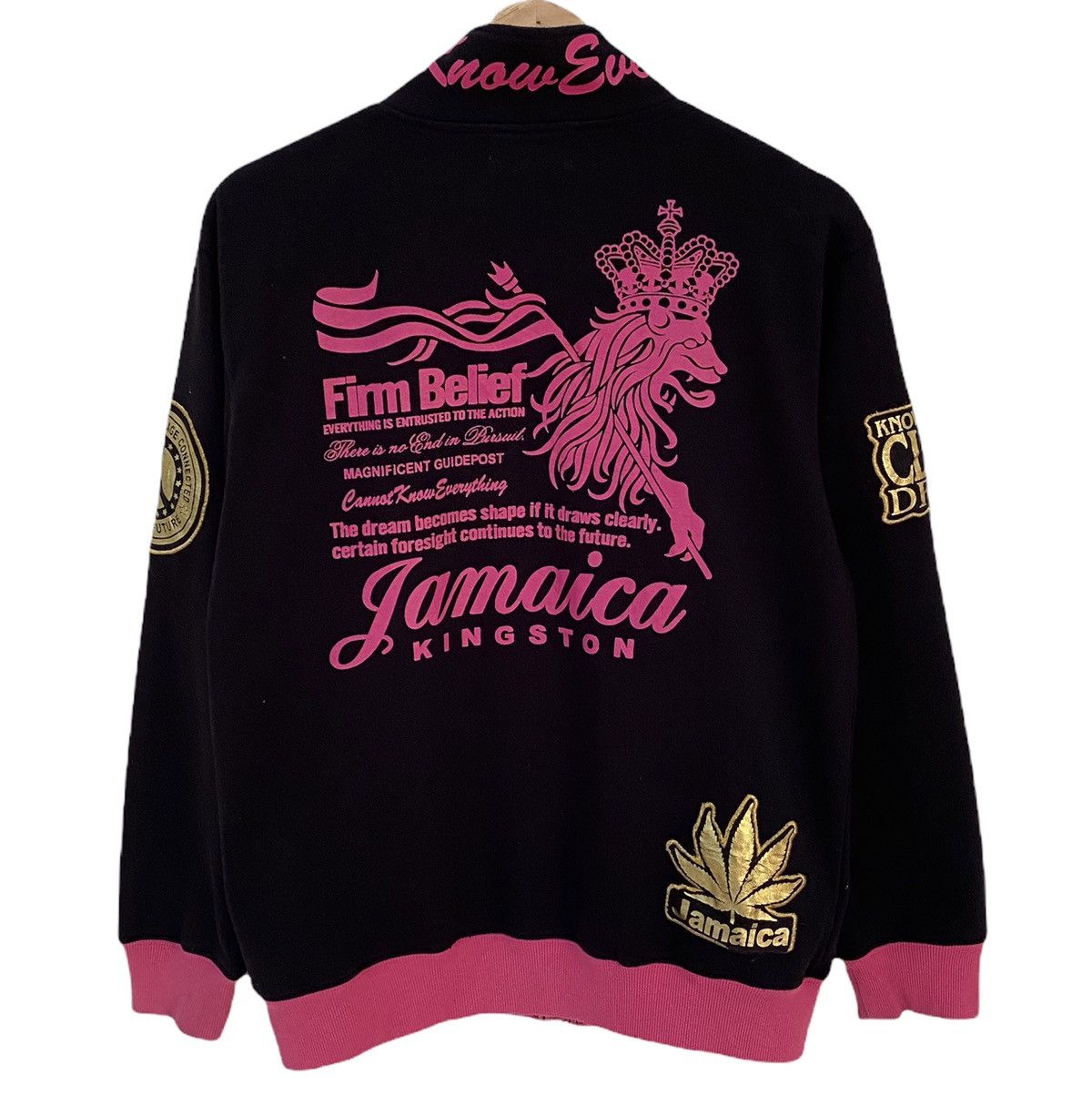 Japanese Brand 🍁JAMAICA SOUL KINGSTON PEACE SWEATER JACKET Size US S / EU 44-46 / 1 - 2 Thumbnail