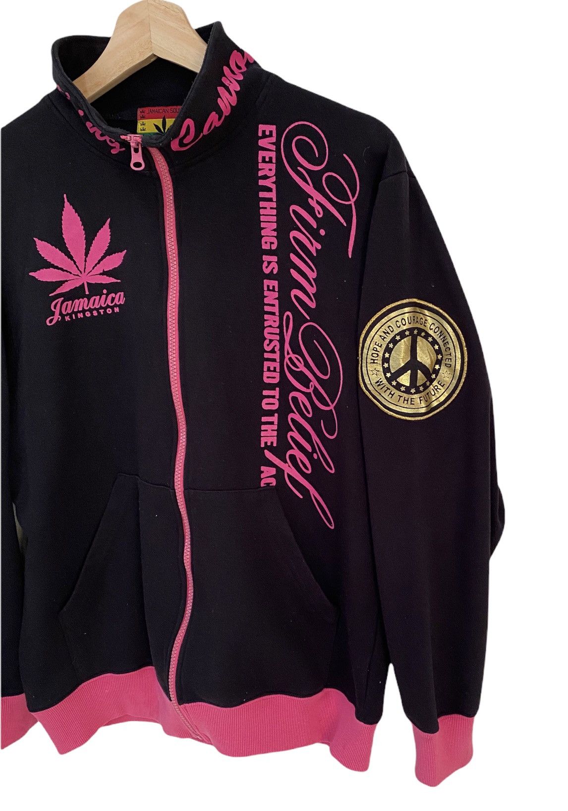 Japanese Brand 🍁JAMAICA SOUL KINGSTON PEACE SWEATER JACKET Size US S / EU 44-46 / 1 - 7 Thumbnail