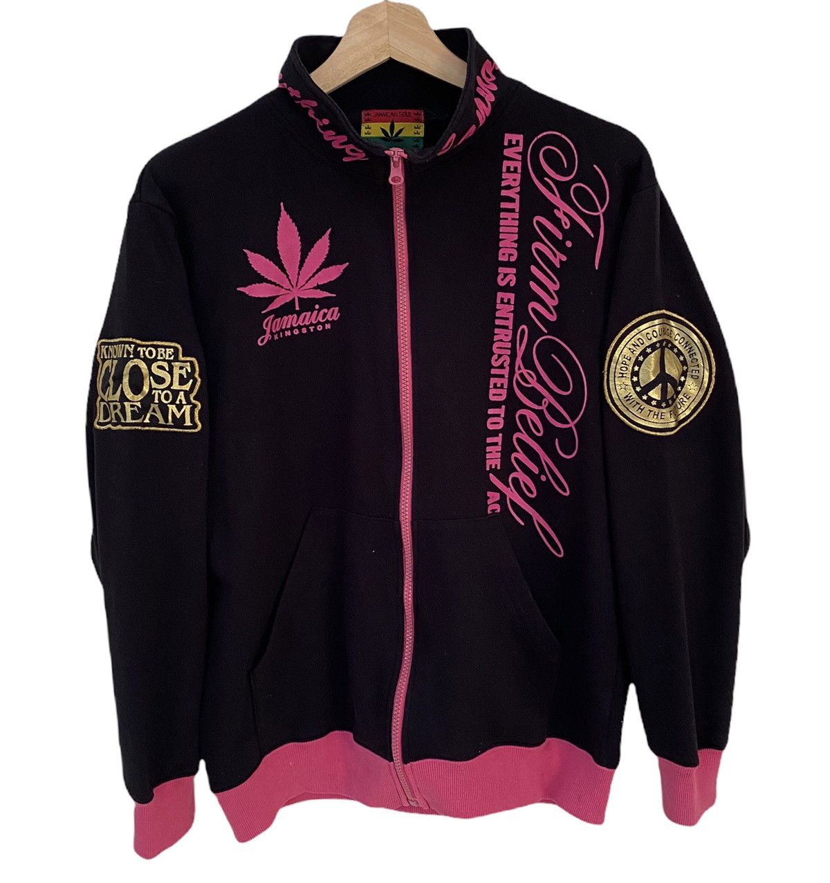 Japanese Brand 🍁JAMAICA SOUL KINGSTON PEACE SWEATER JACKET Size US S / EU 44-46 / 1 - 4 Thumbnail