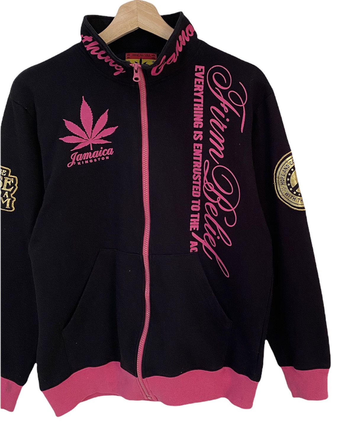 Japanese Brand 🍁JAMAICA SOUL KINGSTON PEACE SWEATER JACKET Size US S / EU 44-46 / 1 - 5 Thumbnail