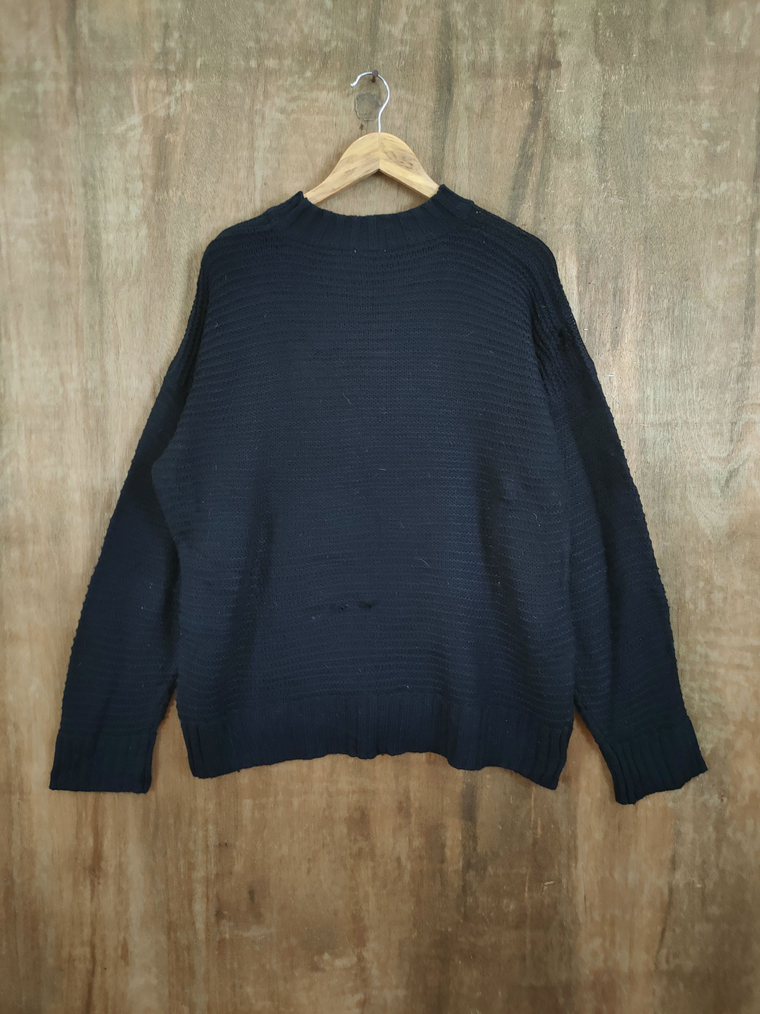 Vintage GU plain black knitwear streetwear #6170 Size US L / EU 52-54 / 3 - 6 Thumbnail