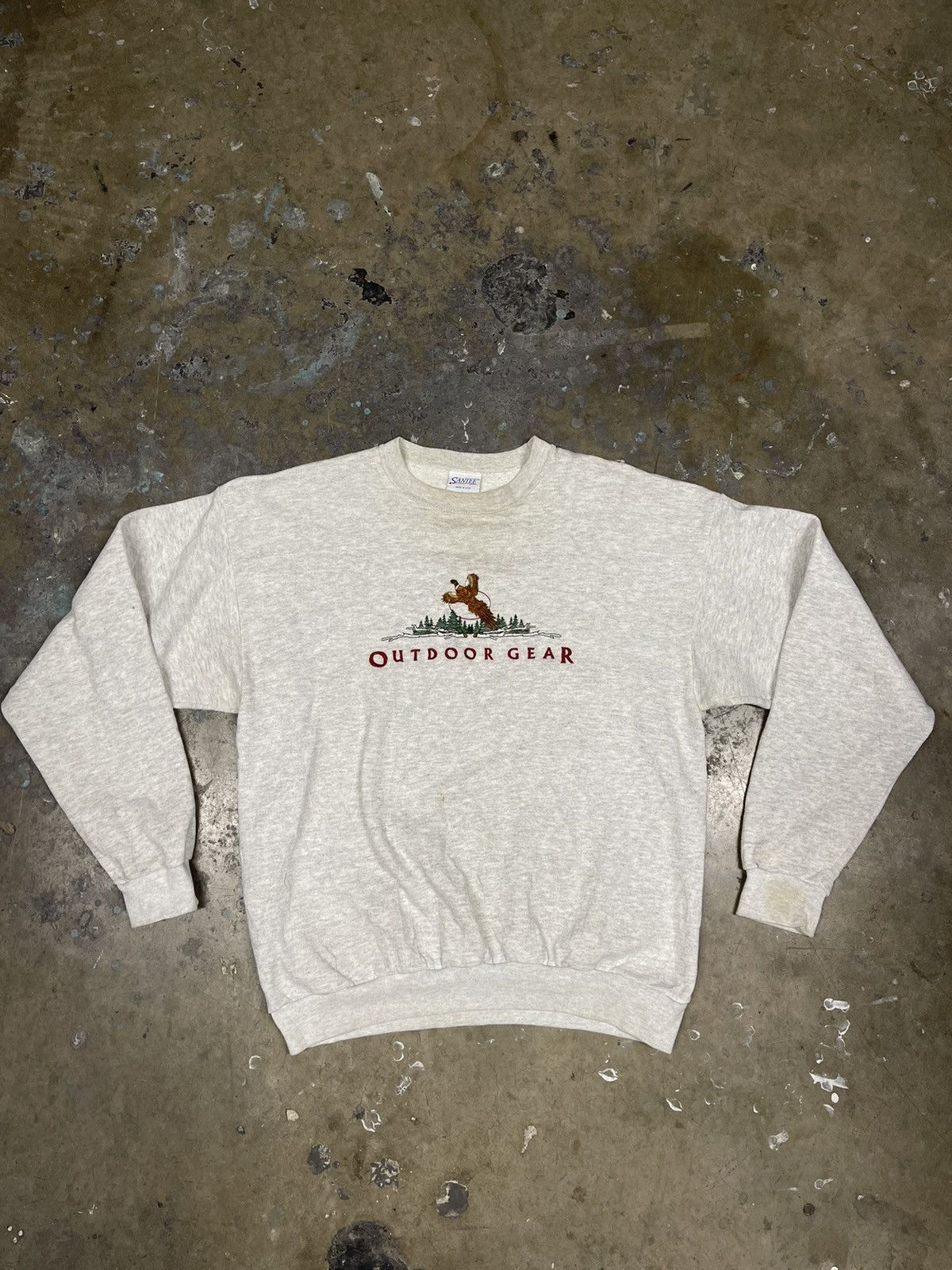 Vintage 90s Vintage Embroidered Outdoor Gear Sweatshirt L Size US L / EU 52-54 / 3 - 1 Thumbnail