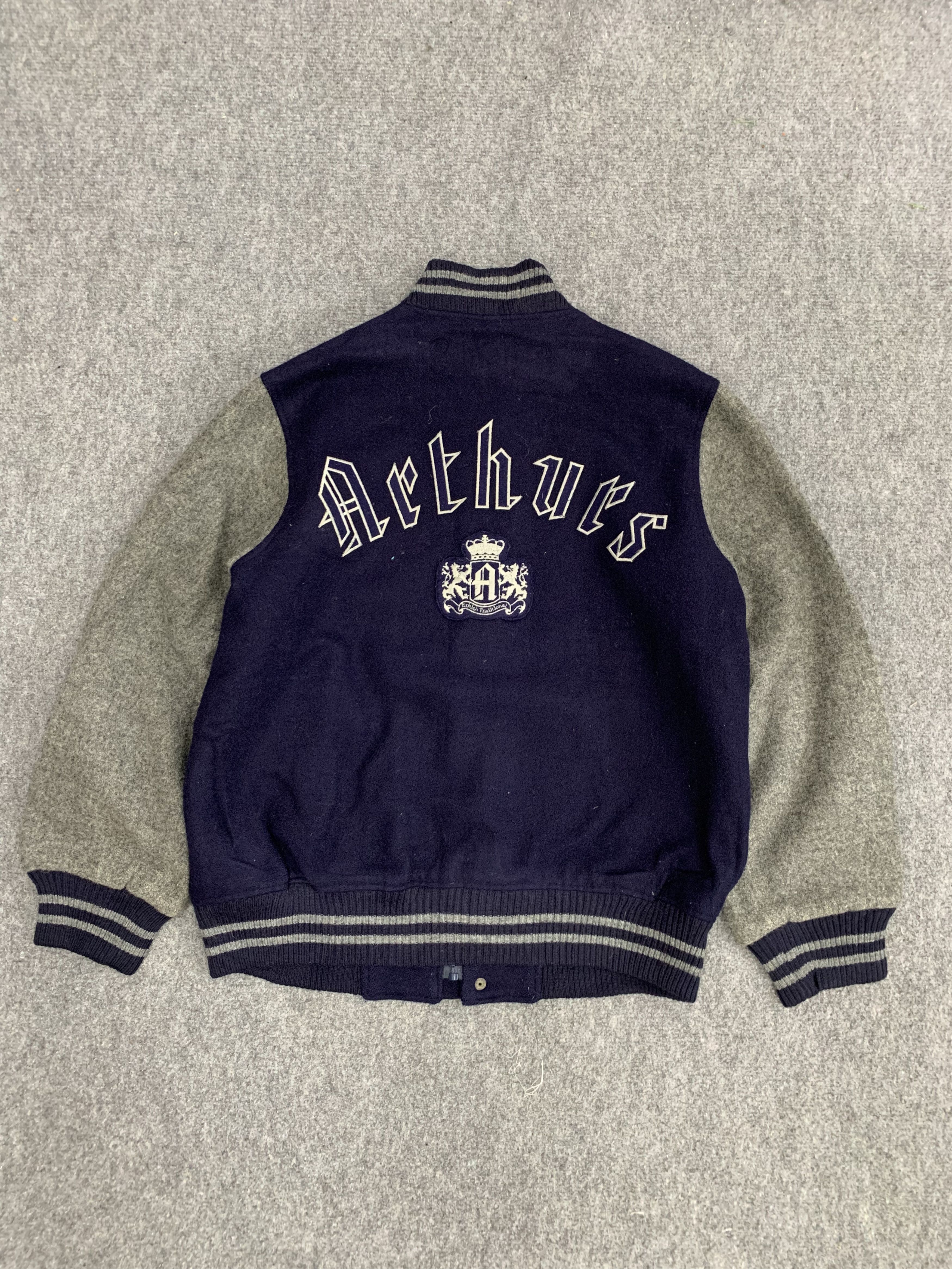 Vintage Vintage Arthurs Wool Varsity Jacket Blue | Grailed