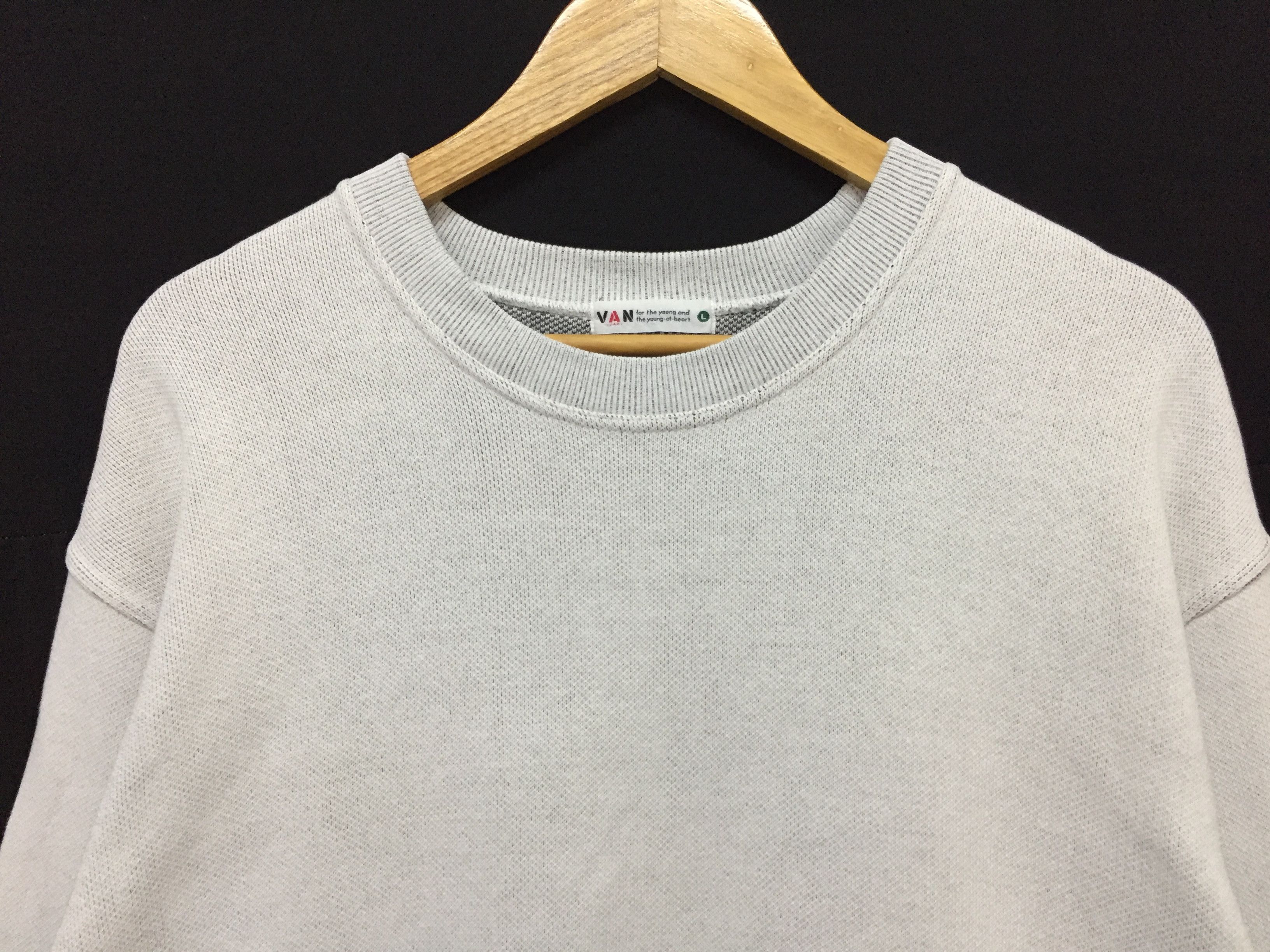 Japanese Brand 90's VAN JAC intarsia jacquard Knit iconic logo Size US L / EU 52-54 / 3 - 7 Thumbnail