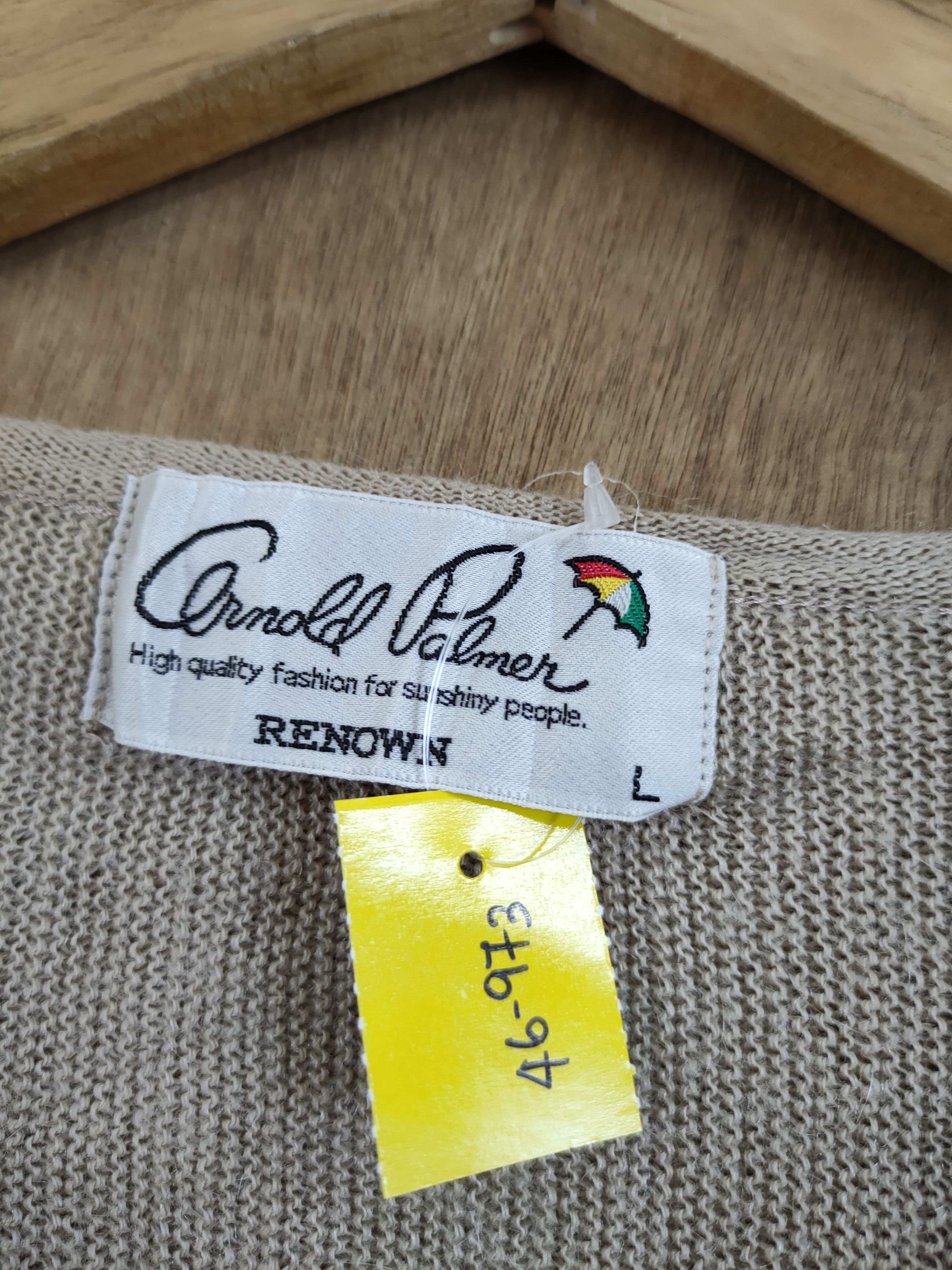 RENOWN D Arnold Palmer japan knitwear brown #46-973 Size US L / EU 52-54 / 3 - 5 Thumbnail
