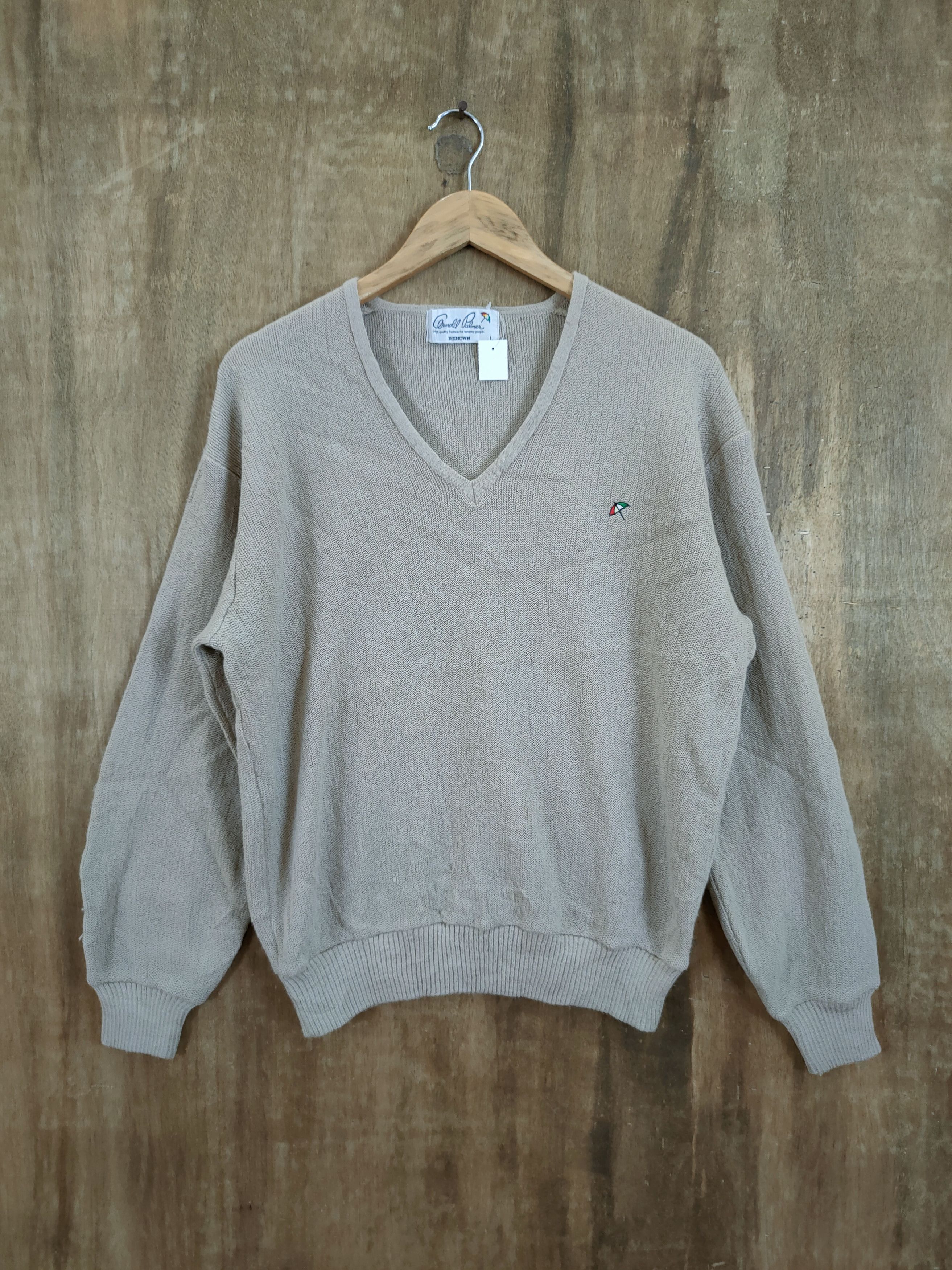 RENOWN D Arnold Palmer japan knitwear brown #46-973 Size US L / EU 52-54 / 3 - 1 Thumbnail