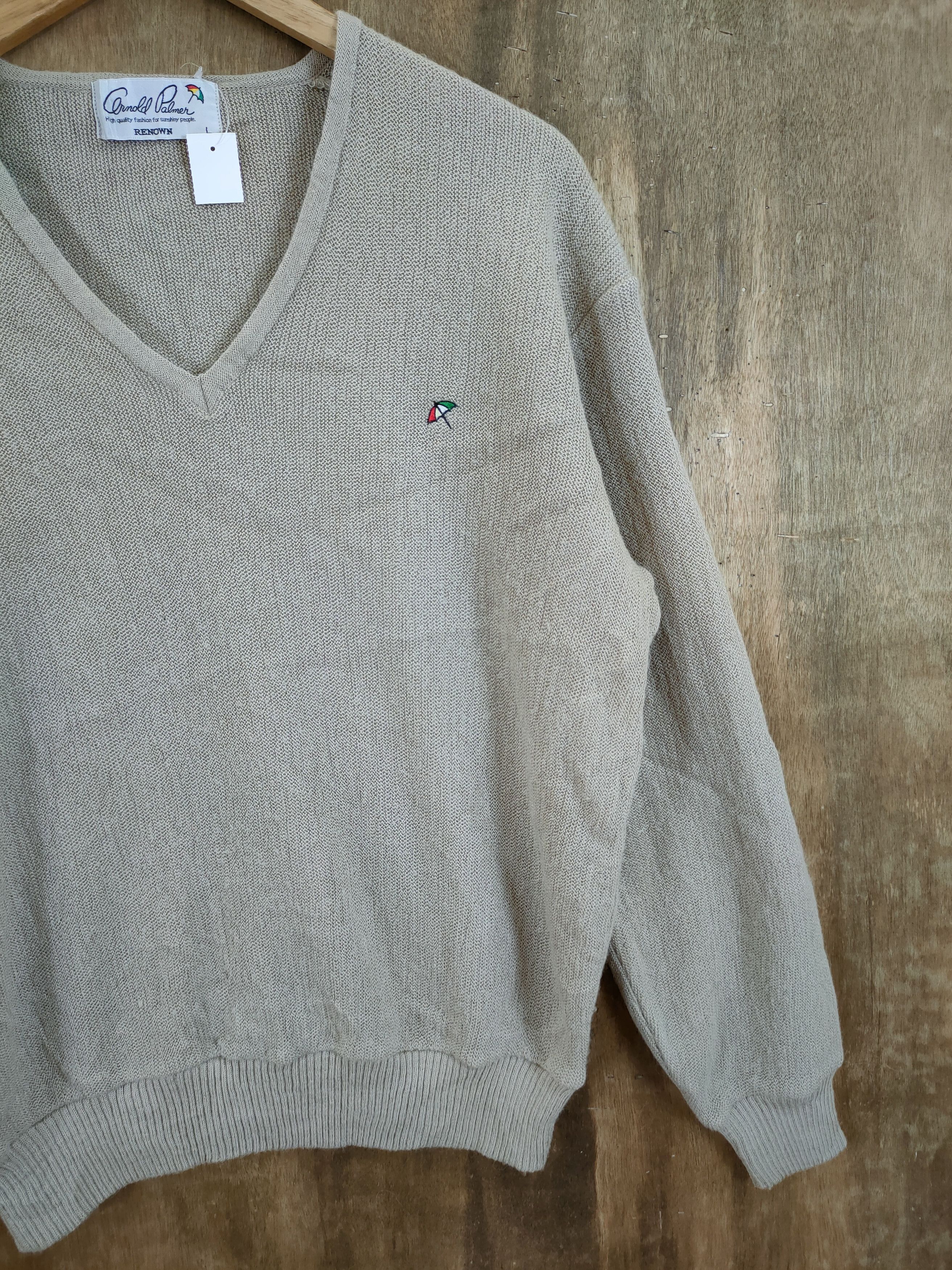 RENOWN D Arnold Palmer japan knitwear brown #46-973 Size US L / EU 52-54 / 3 - 3 Thumbnail