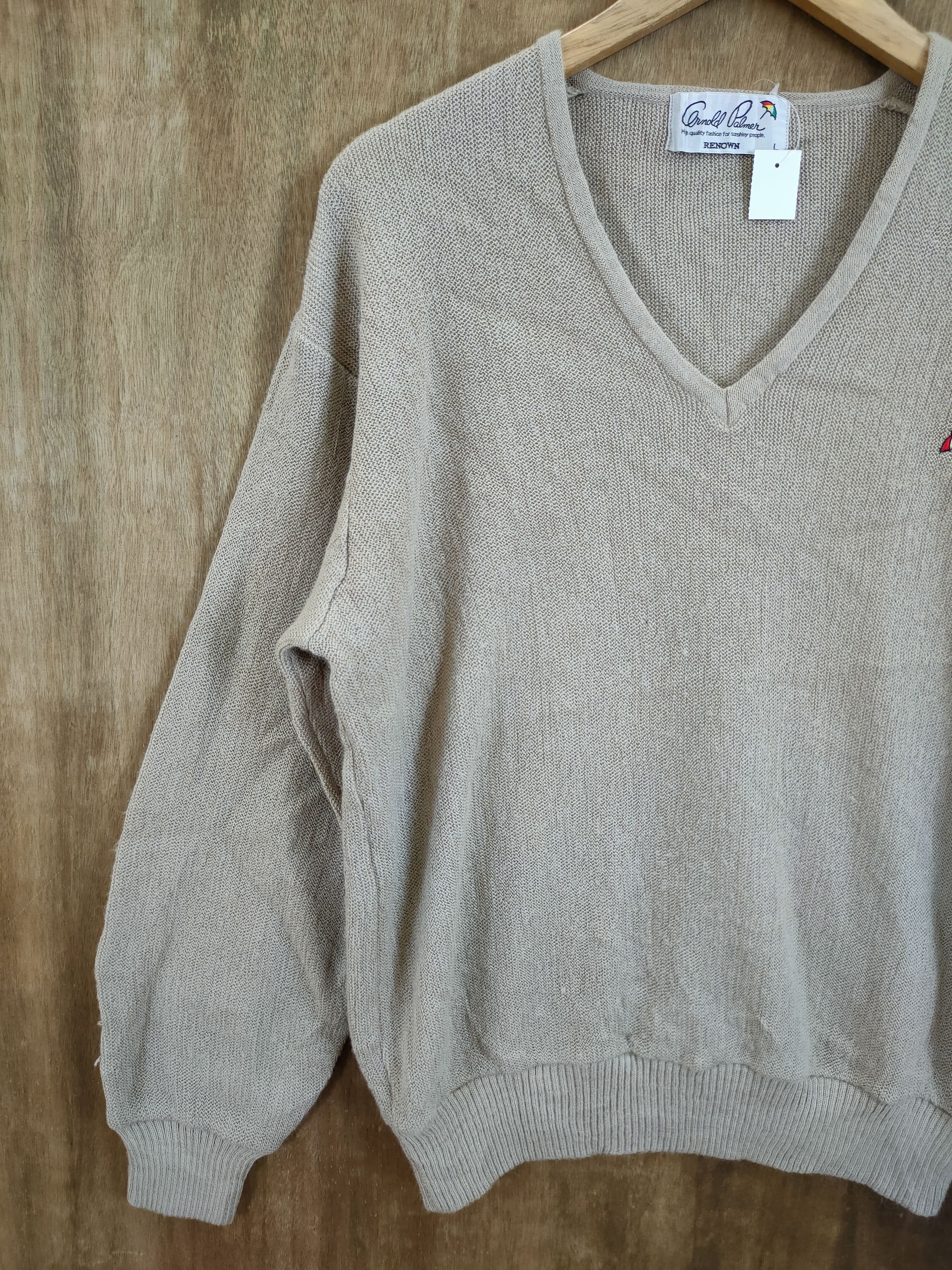 RENOWN D Arnold Palmer japan knitwear brown #46-973 Size US L / EU 52-54 / 3 - 2 Thumbnail