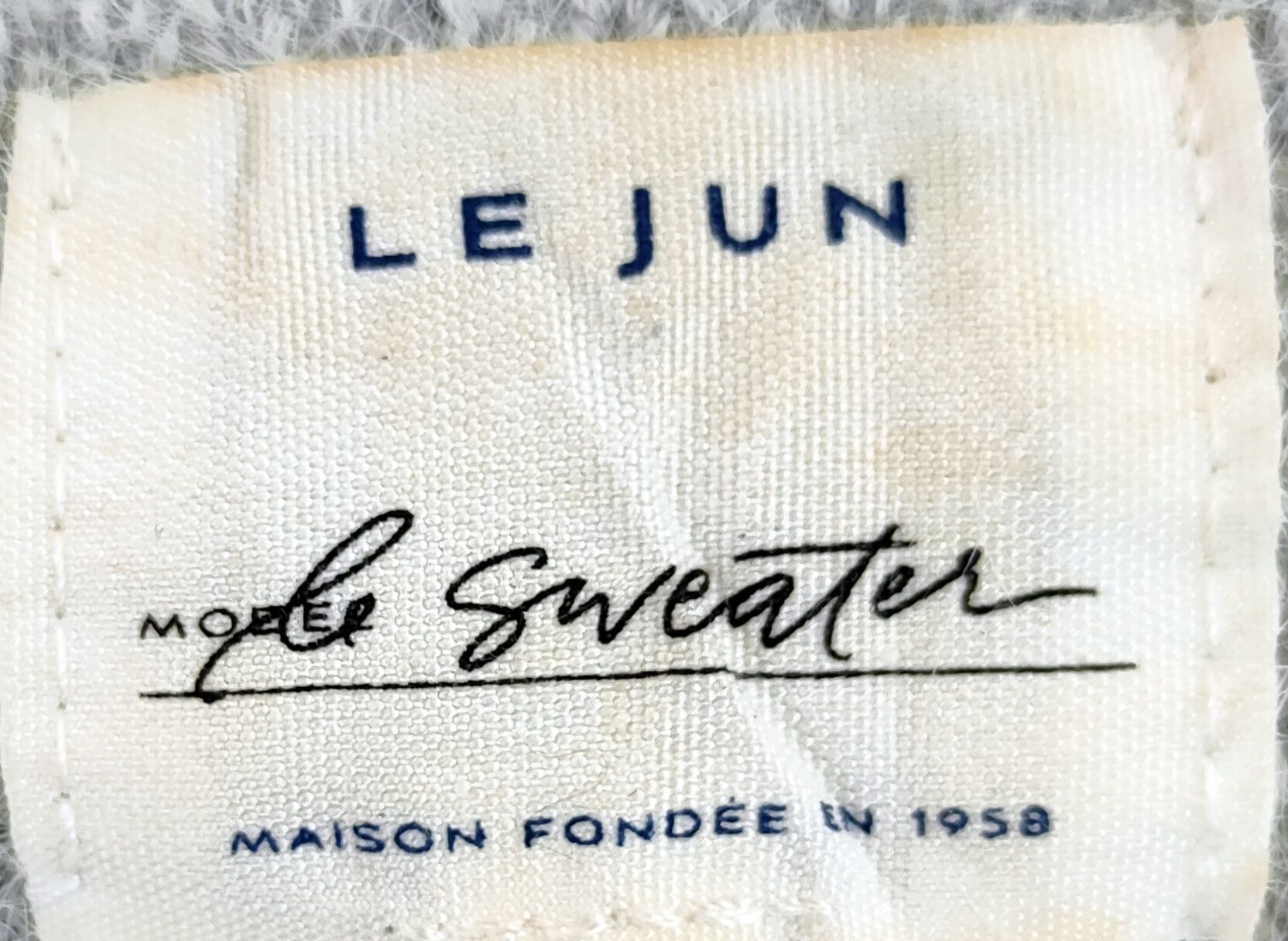 Homespun Knitwear D Le Jun mohair baggie shag shaggy fur knitwear #46-967 Size US M / EU 48-50 / 2 - 4 Thumbnail