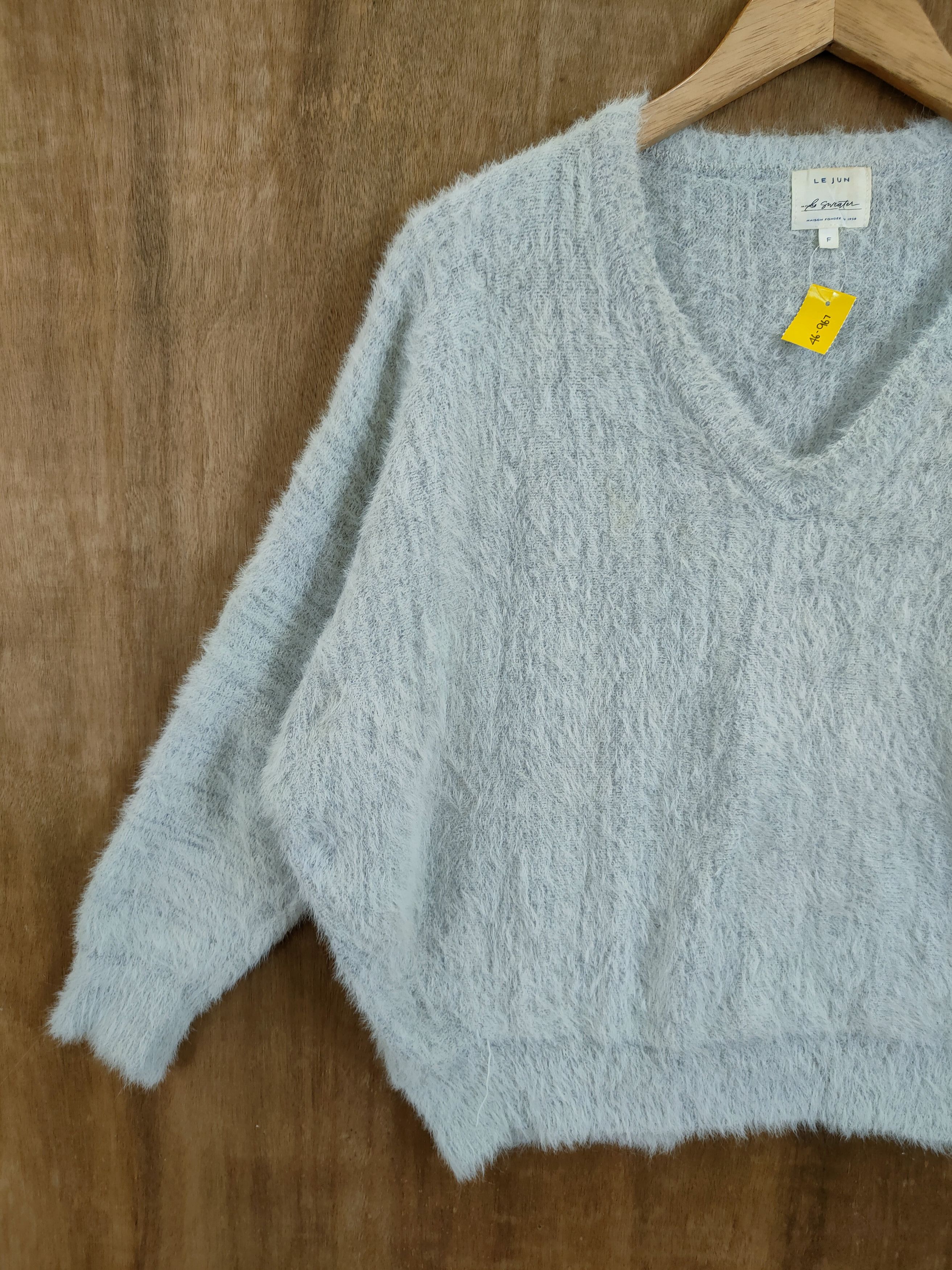 Homespun Knitwear D Le Jun mohair baggie shag shaggy fur knitwear #46-967 Size US M / EU 48-50 / 2 - 2 Thumbnail