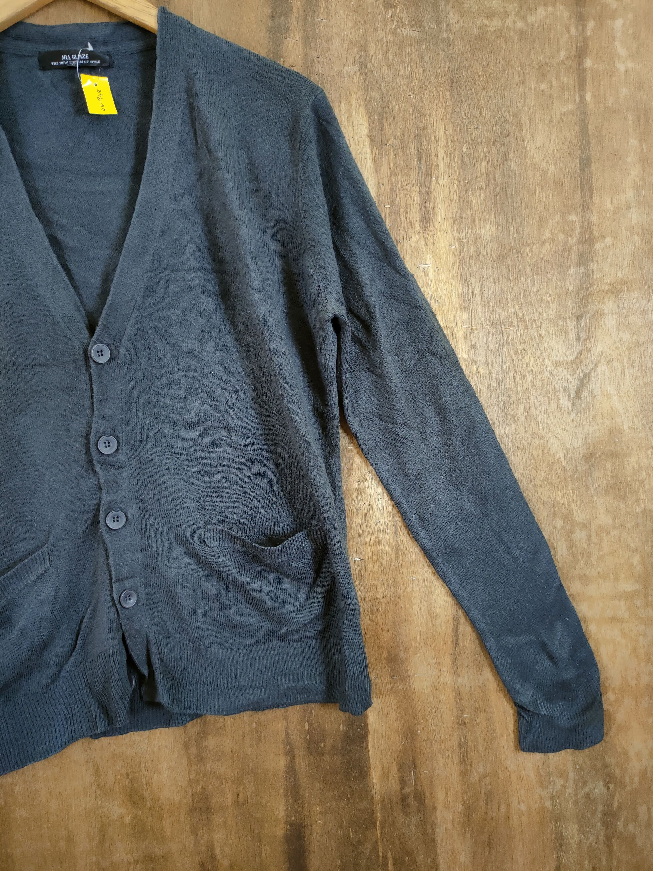 Vintage D Jill Blaze cardigan grey faded plain thin #46-948 Size US M / EU 48-50 / 2 - 3 Thumbnail
