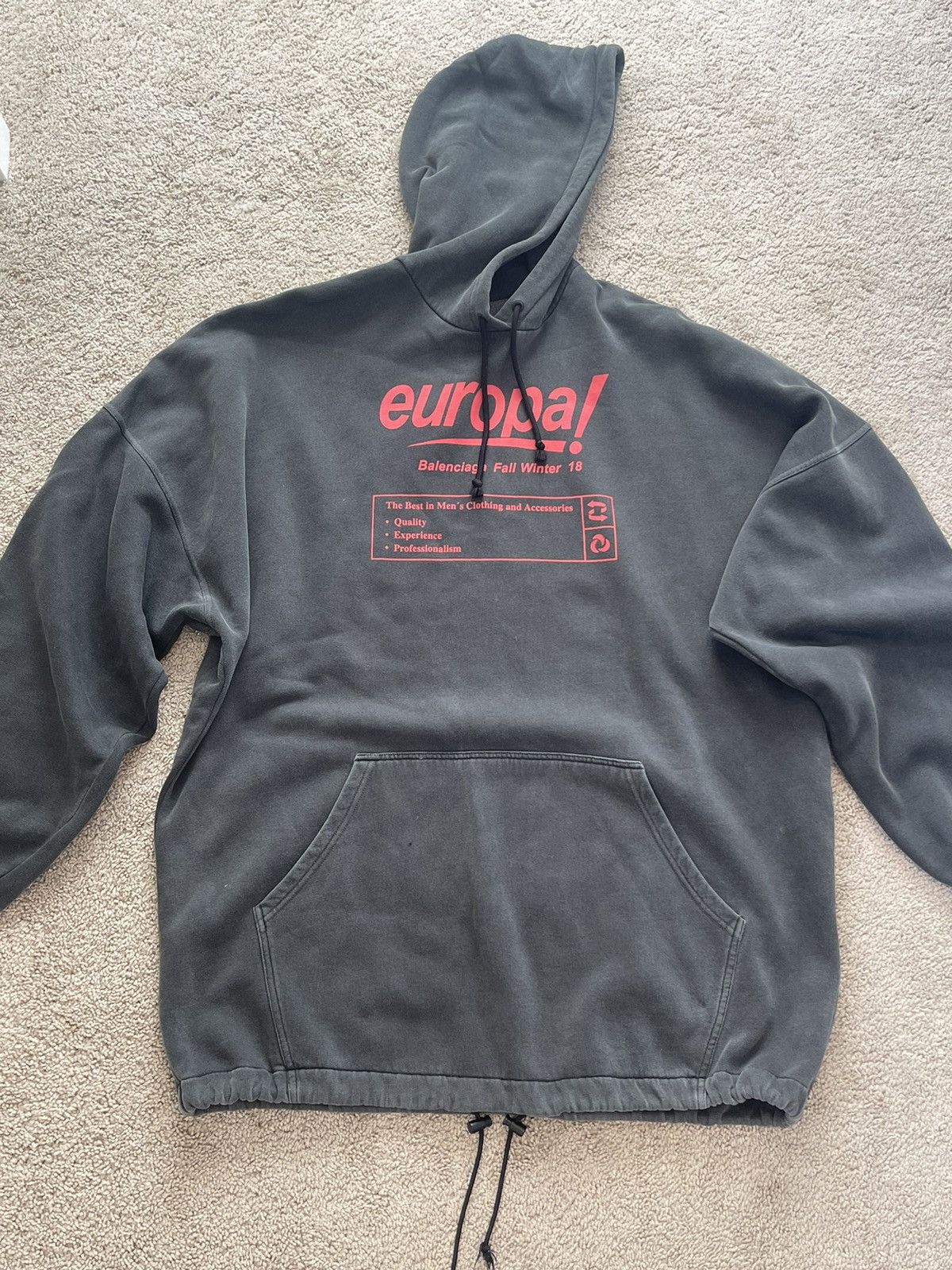 balenciaga europa hoodie