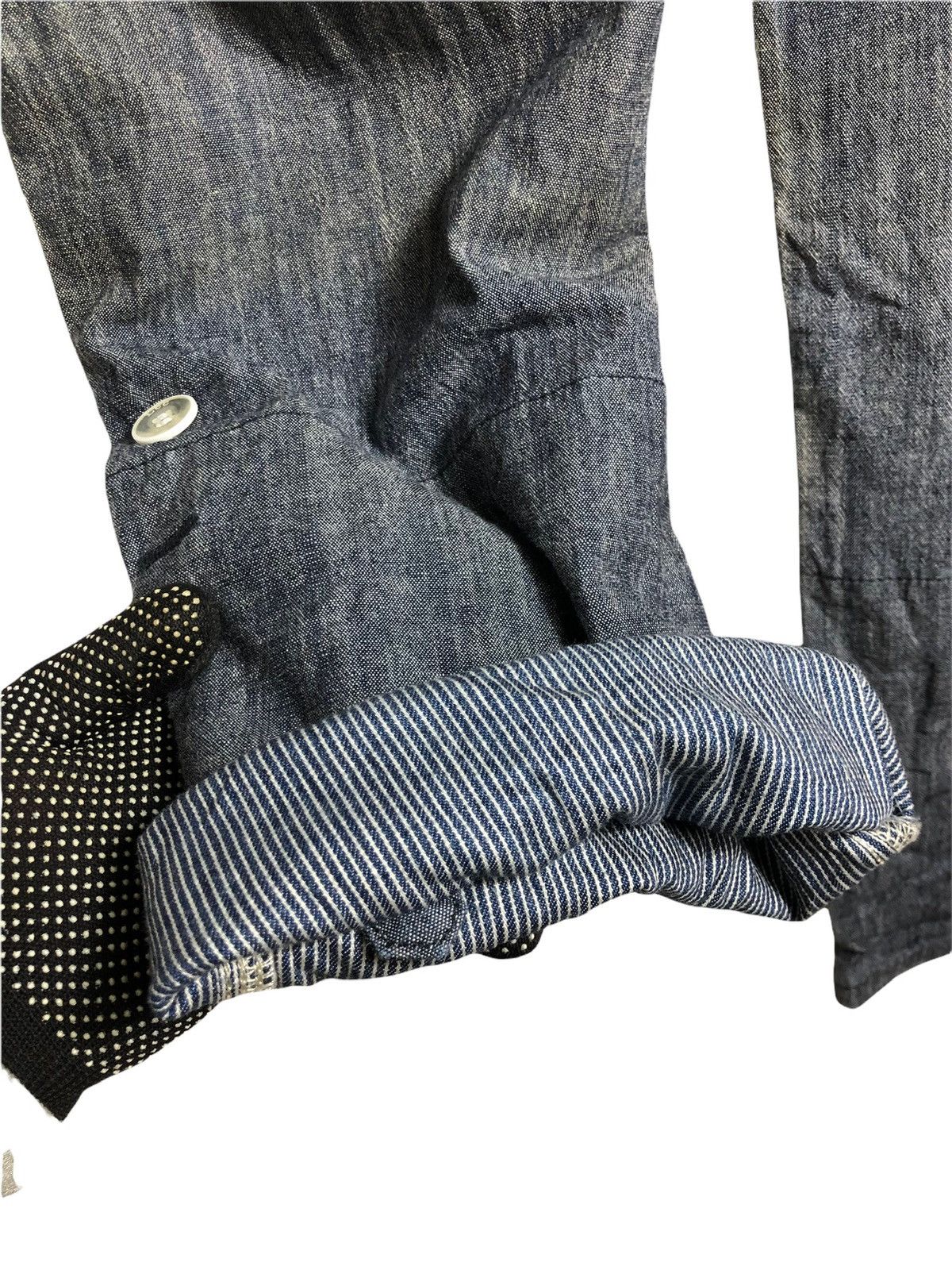 Japanese Brand × Lee Sanforized Union Made Lee Carpenter Hickory Workwear Pants Size US 34 / EU 50 - 6 Thumbnail