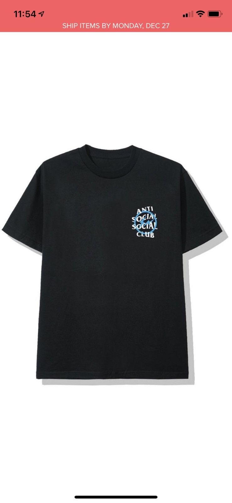 Fragment Design Assc x fragment blue bolt tee black | Grailed