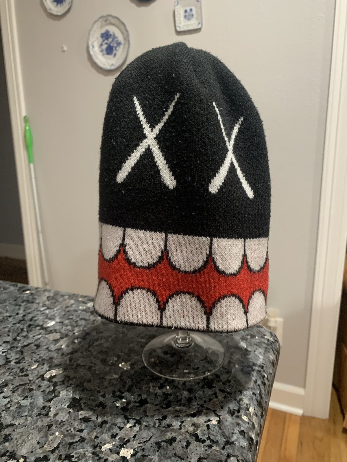 Kaws × Original Fake Kaws Original Fake Chomper Teeth Beanie | Grailed