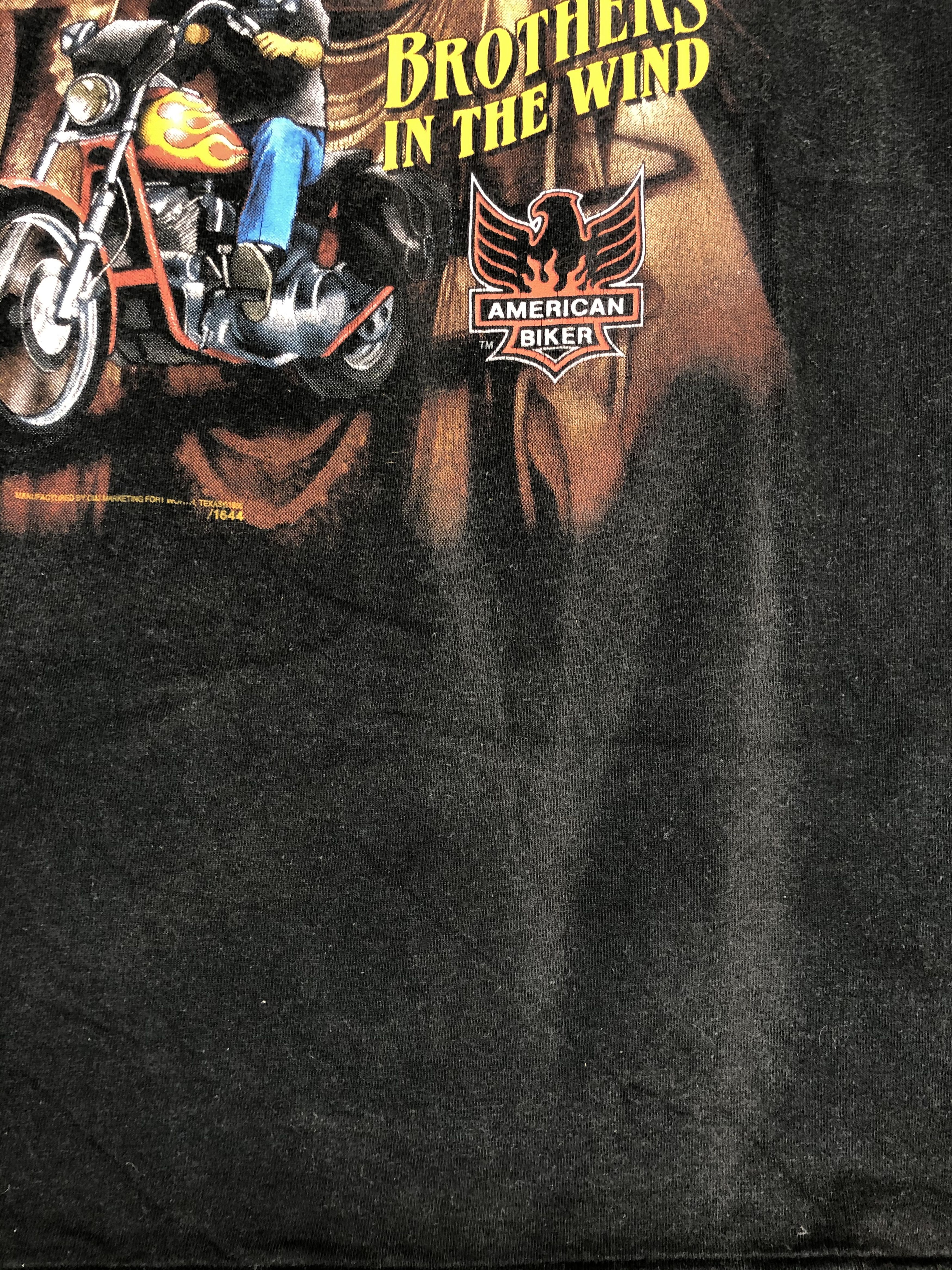 Harley Davidson Vintage 90s 3D Emblem Brothers in the Wind Indian Size US XL / EU 56 / 4 - 6 Thumbnail