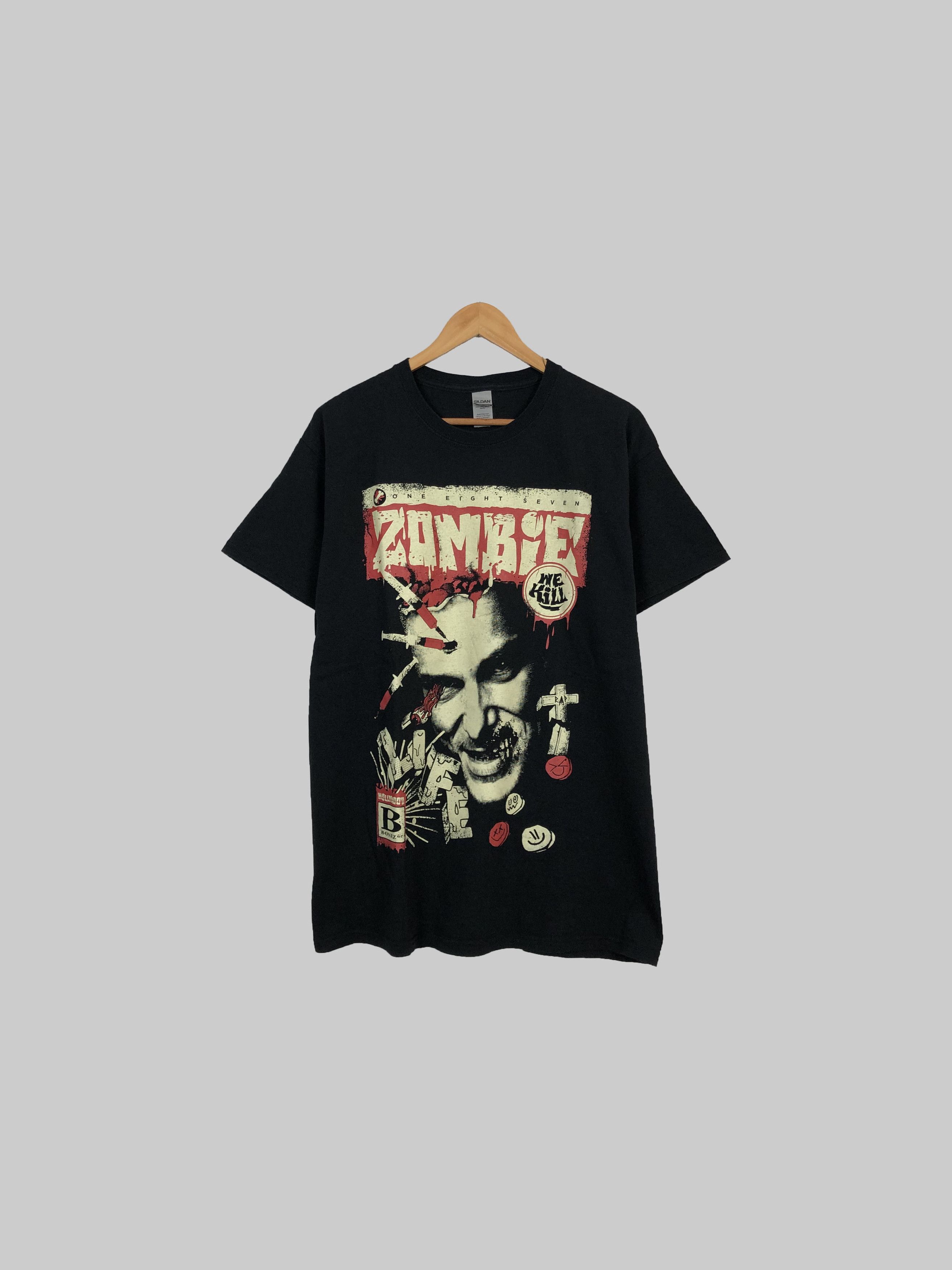 Band Tees Bonez MC Hollywood "One Eight Seven Zombie" Size US L / EU 52-54 / 3 - 1 Thumbnail