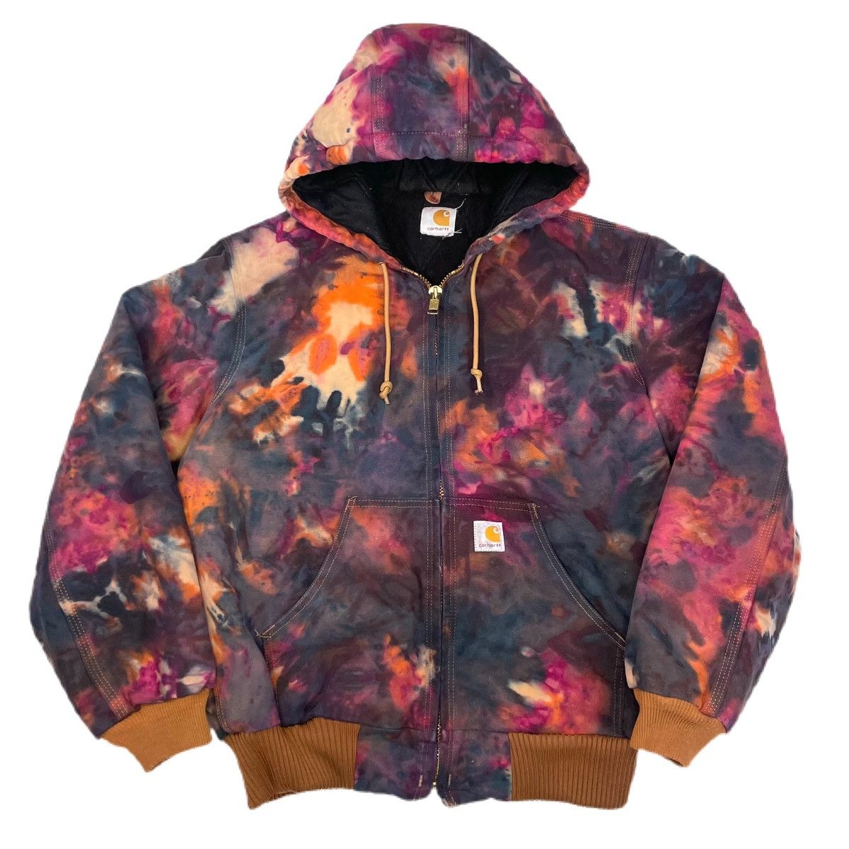 Carhartt tie dye work wear jacket