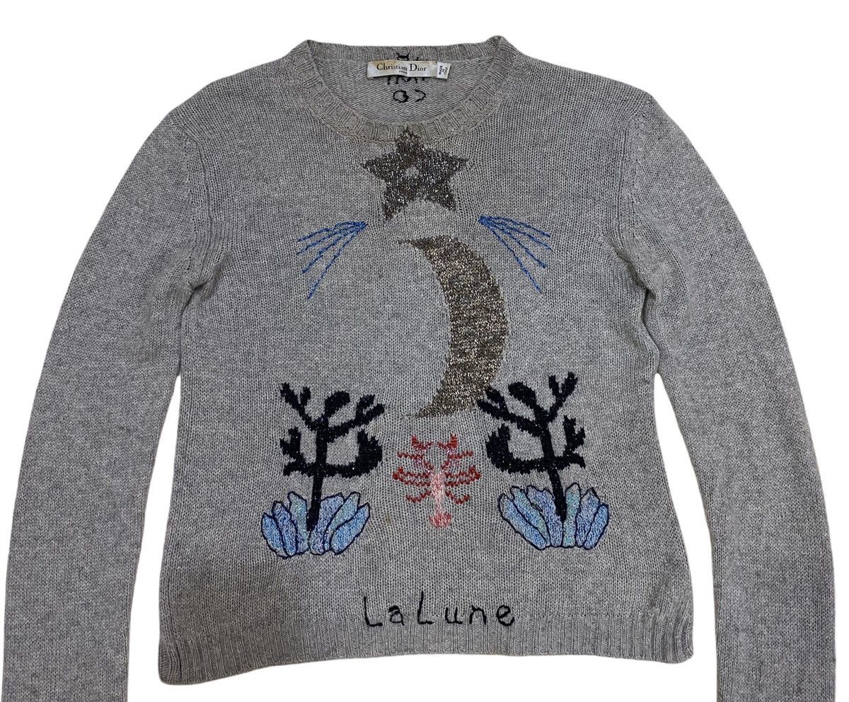 Christian Dior Monsieur DIOR LA LUNE 2017 GREY KNITWEAR SWEATER Size S / US 4 / IT 40 - 4 Thumbnail