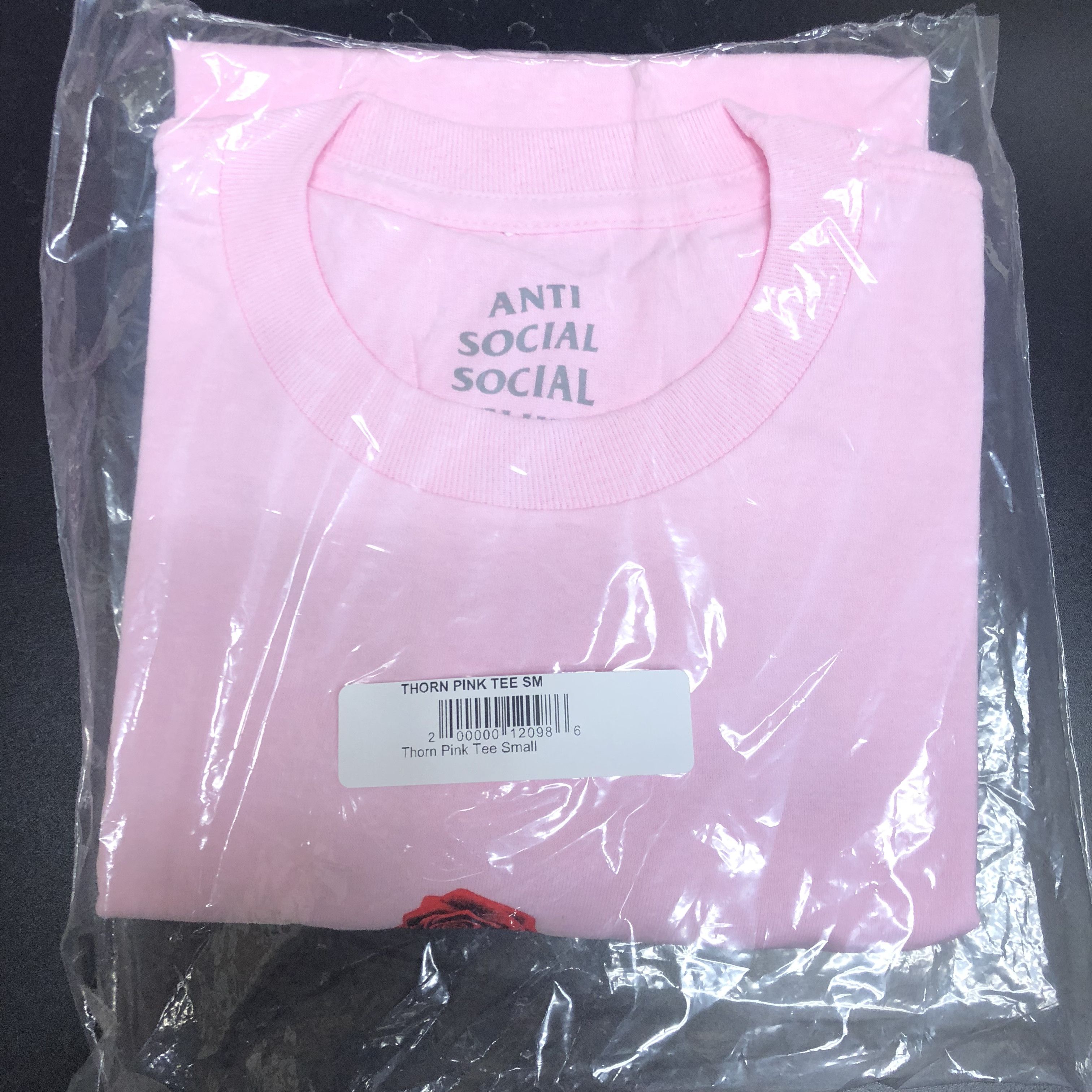 Anti Social Social Club DS ASSC Rose Thorn Pink Tee Offwhite Supreme Bape kith Size US S / EU 44-46 / 1 - 1 Thumbnail