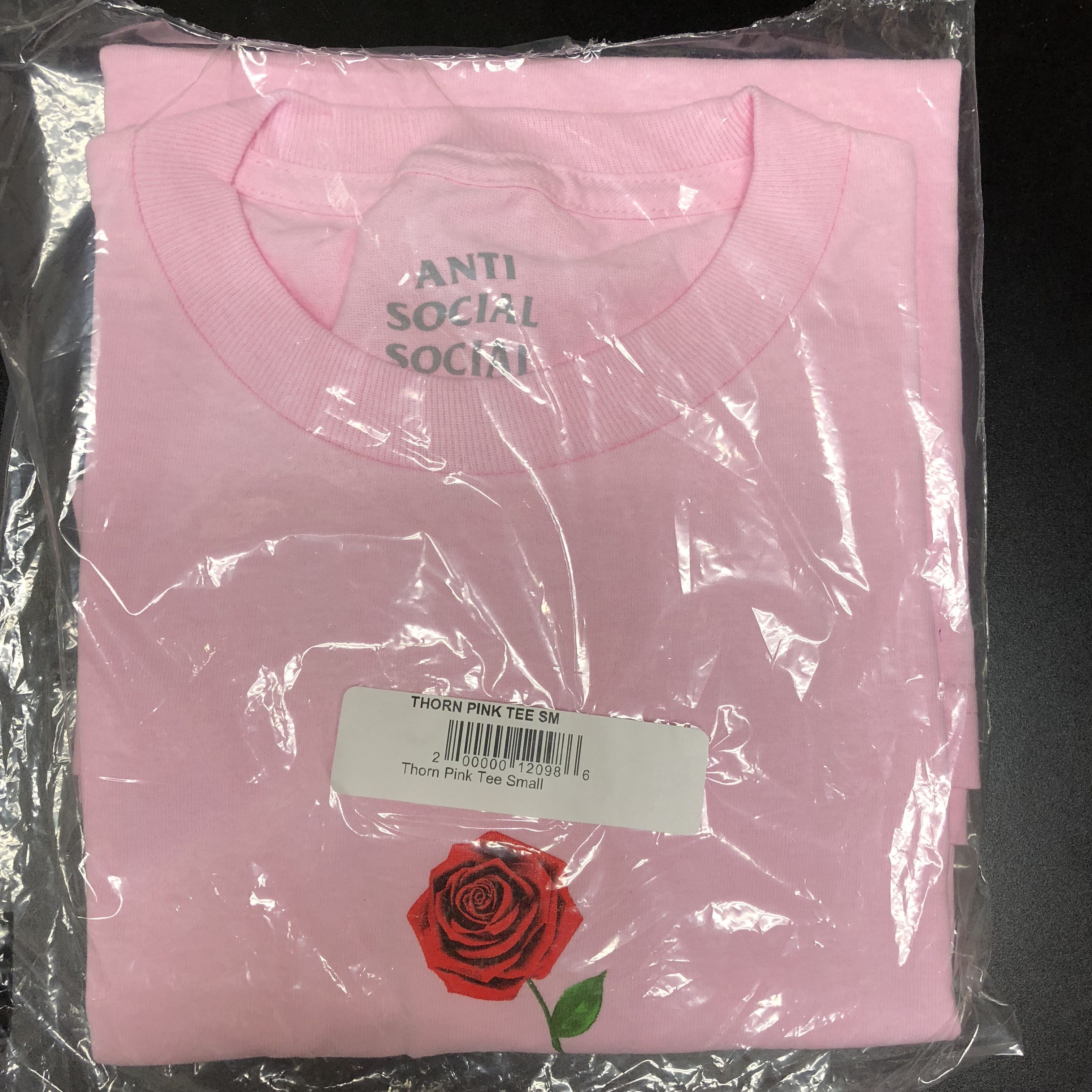 Anti Social Social Club DS ASSC Rose Thorn Pink Tee Offwhite Supreme Bape kith Size US S / EU 44-46 / 1 - 7 Thumbnail