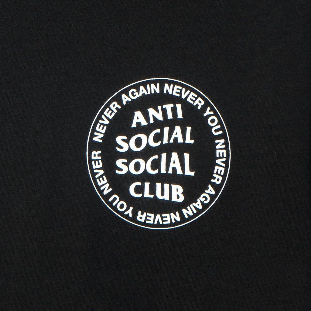 Anti Social Social Club DS White ASSC Never Again Never You Black Tee FTP BAPE KITH Size US XXL / EU 58 / 5 - 5 Thumbnail