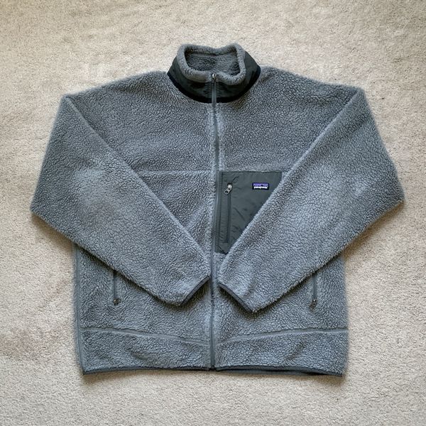 Patagonia Mens Patagonia Retro X Deep Pile Fleece Jacket Gray Black ...