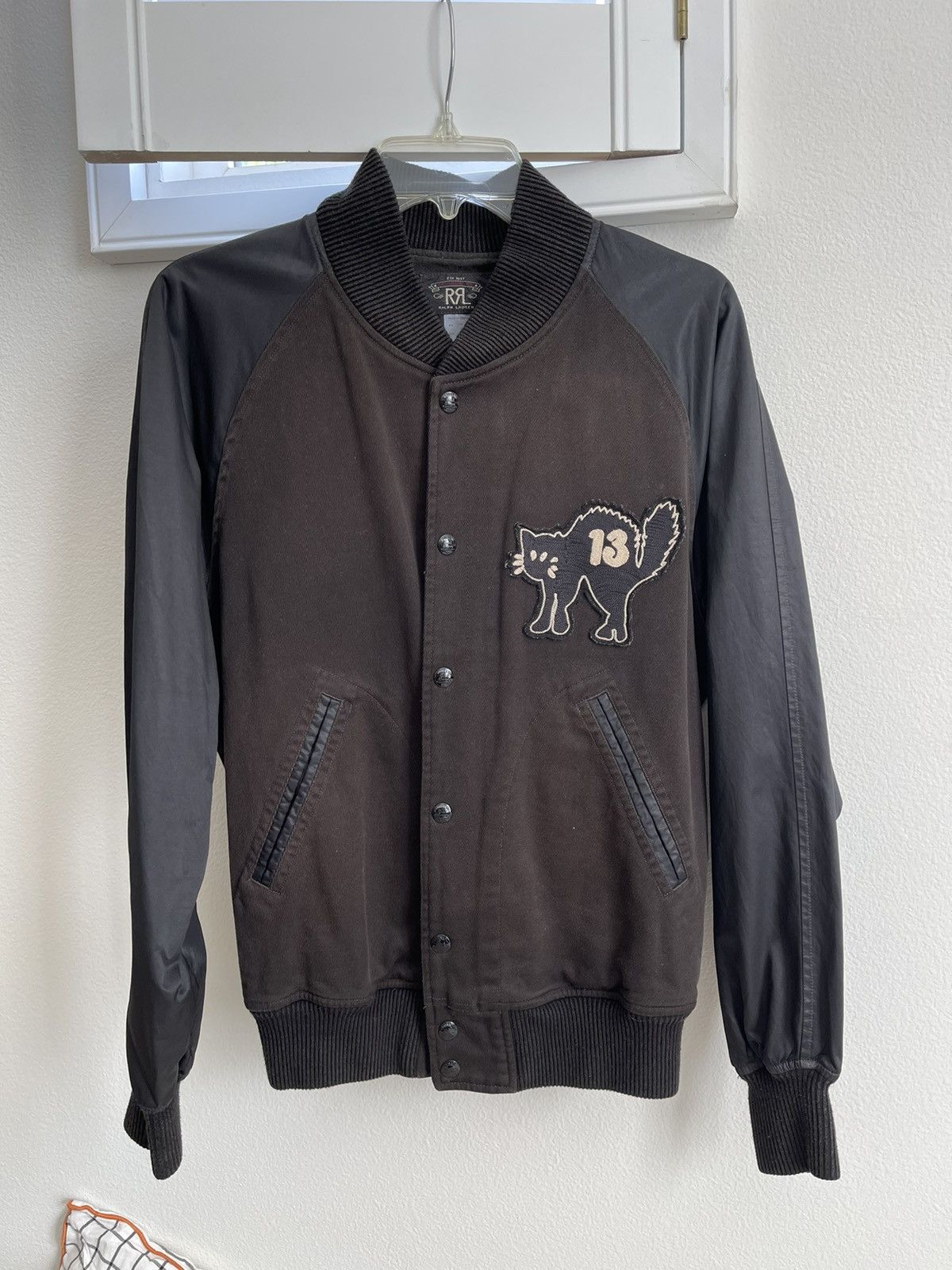 RRL Ralph Lauren Rare RRL Black Cat Bomber Jacket | Grailed