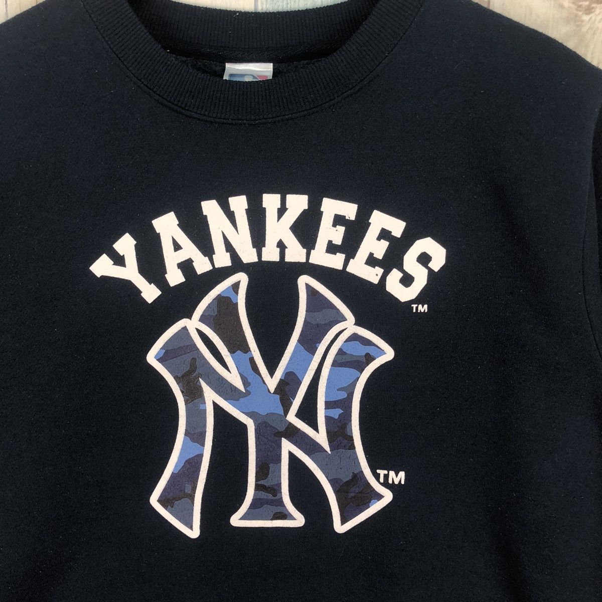New York Yankees × Vintage Vintage New York Yankees Big Logo Sweatshirt Size US L / EU 52-54 / 3 - 4 Thumbnail