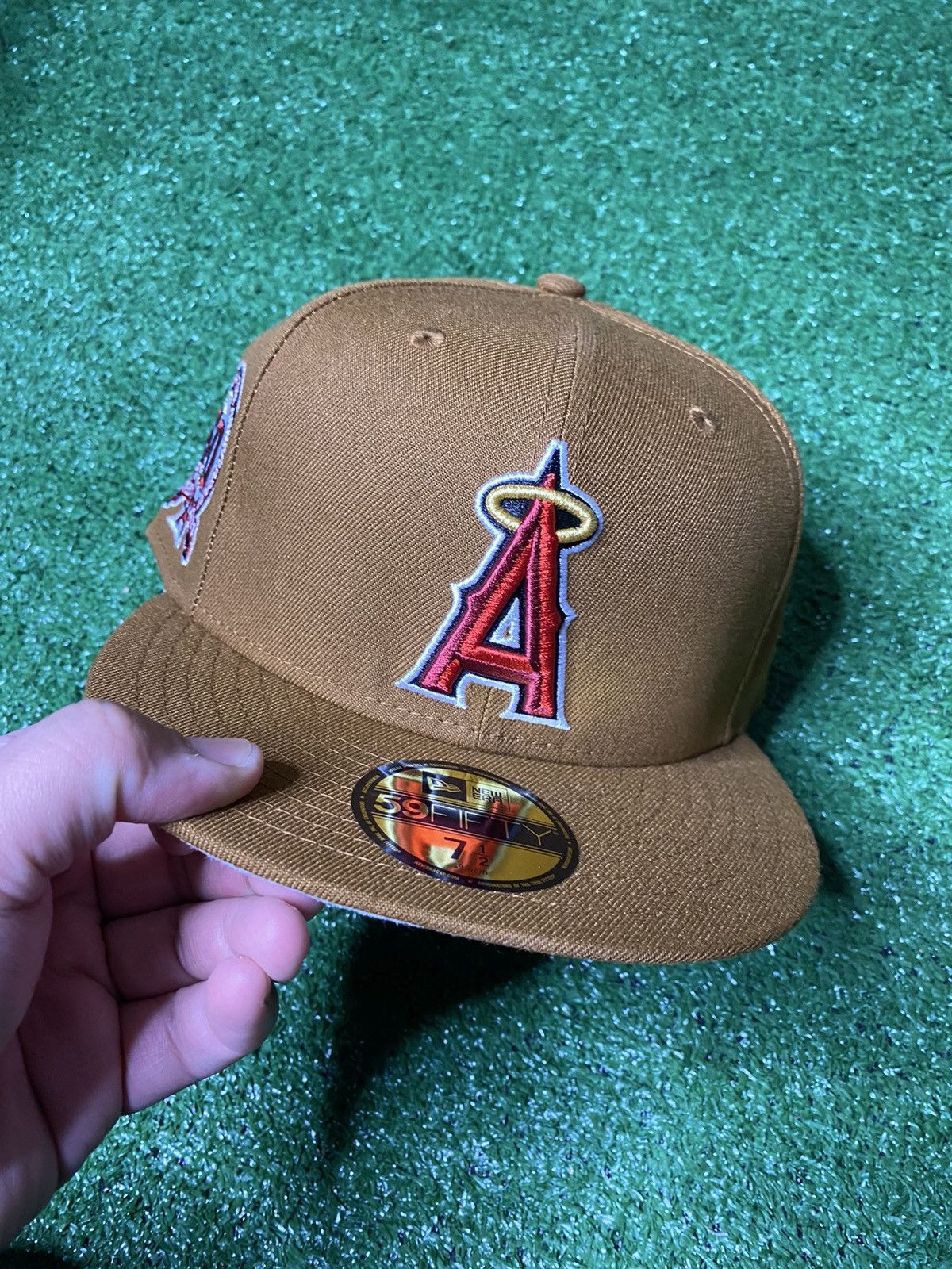 New Era ANGELS NEW ERA BOURBON BROWN HAT 7 1/2 Size ONE SIZE - 1 Preview