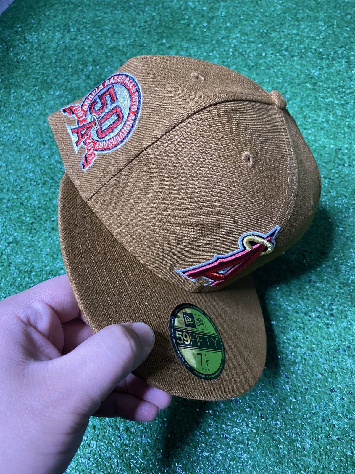 New Era ANGELS NEW ERA BOURBON BROWN HAT 7 1/2 Size ONE SIZE - 3 Preview